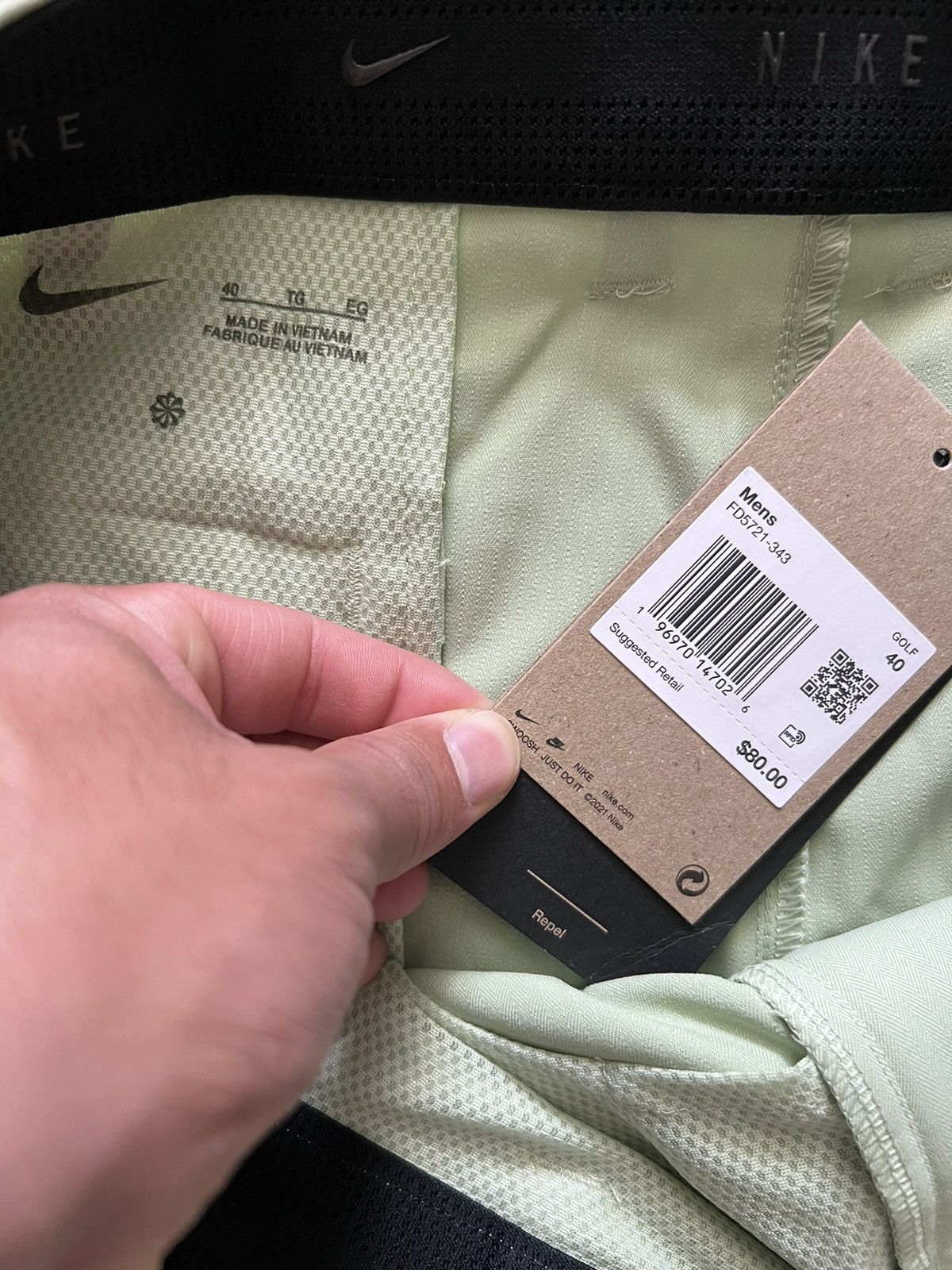 Nike Nike 8" Chino Golf Shorts Repel Honey Dew Green Size US 40 / EU 56 - 10 Thumbnail