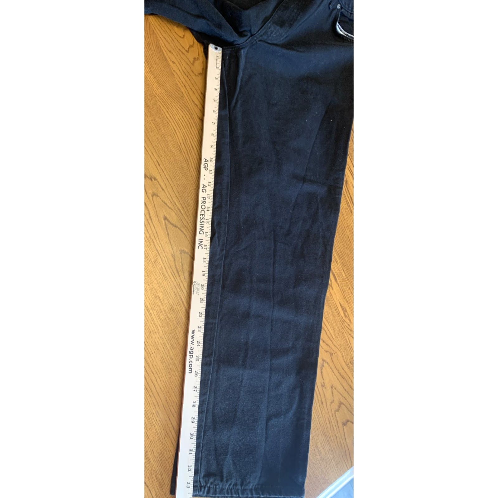 Dickies Dickies Jeans Mens 42 x34 Carpenter Denim Pants Wide-Leg Regular Inseam 34 Black Cotton Denim Outdoors Work Shirt? Size US 42 / EU 58 - 4 Thumbnail