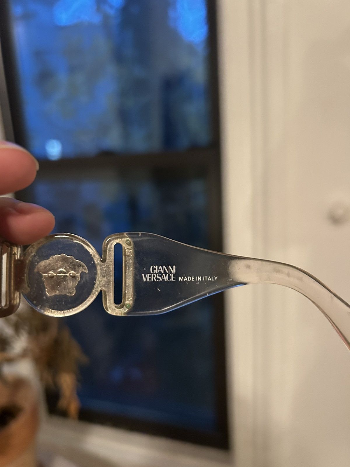 Versace Transparent 90s Versace Sunglasses Rare - Seen on Rihanna Size ONE SIZE - 8 Thumbnail