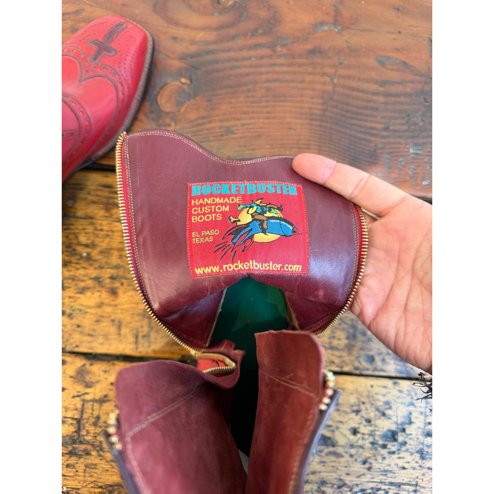 Other Rocketbuster Handmade Custom El Jefe Boots Size US 12 / EU 45 - 7 Thumbnail