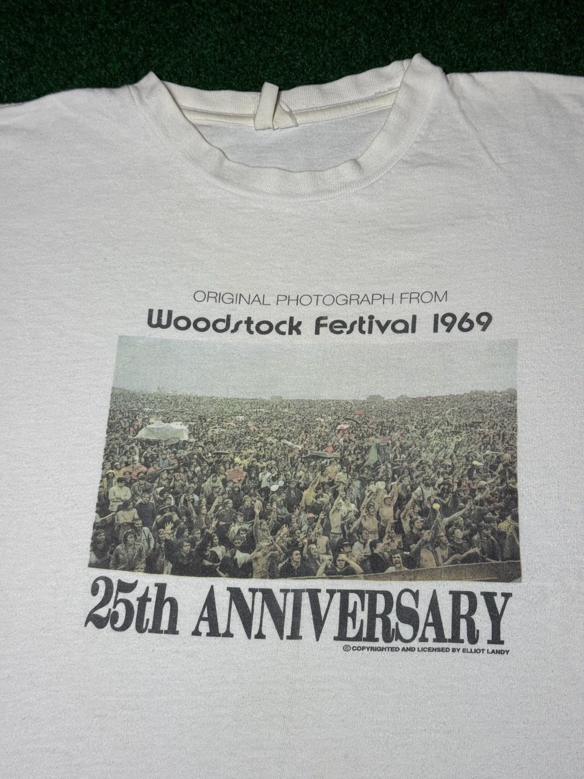 Vintage Vintage 90s Woodstock 1969 5th Anniversary Festival T Shirt Size US L / EU 52-54 / 3 - 2 Thumbnail