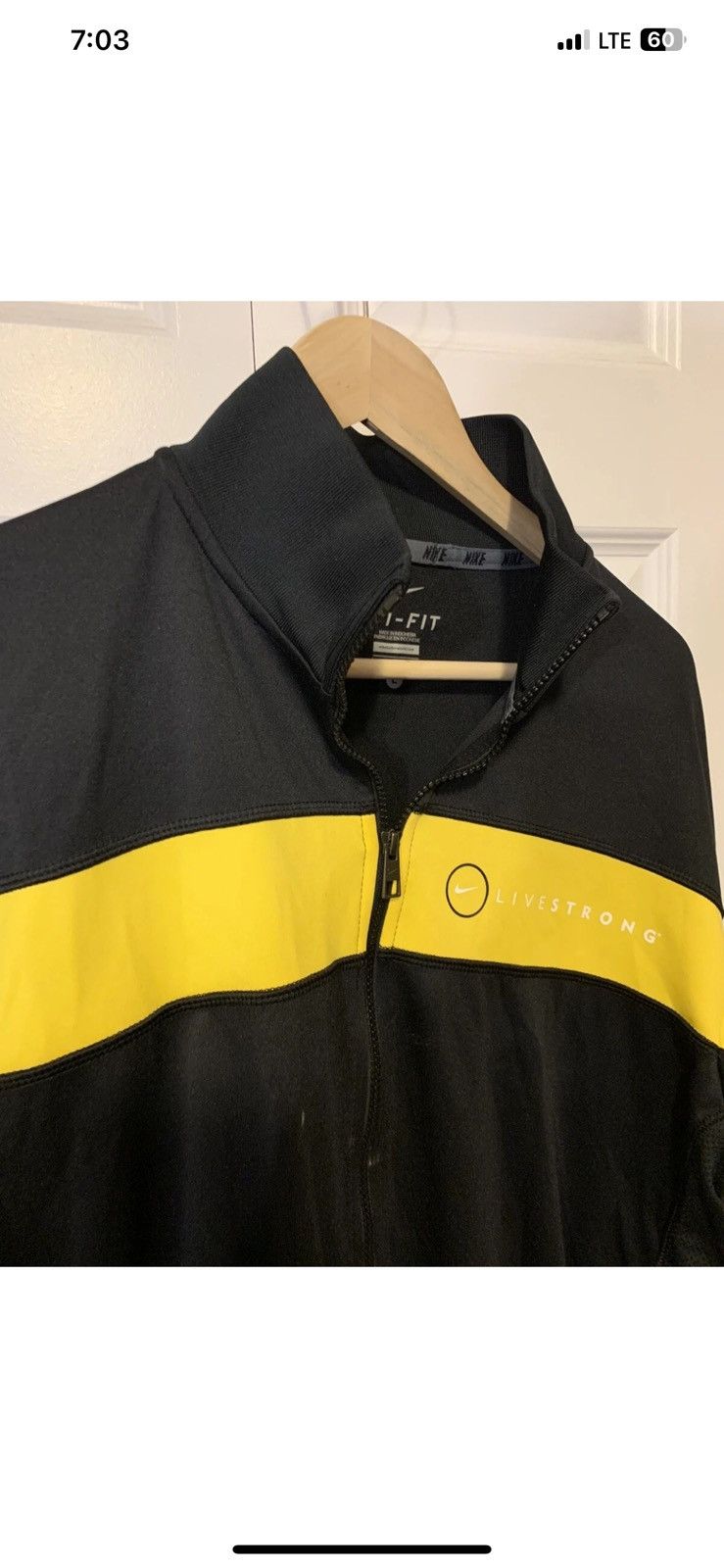 Nike Nike mens sz L livestrong jacket windbreaker dri fit black Size US L / EU 52-54 / 3 - 6 Thumbnail