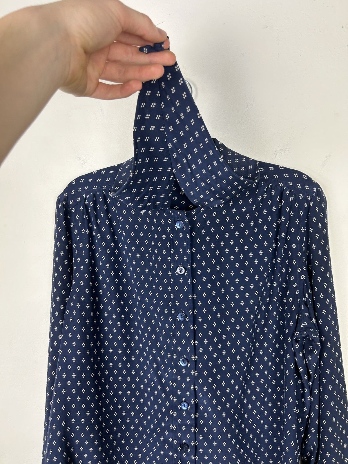 Celine Celine Black Silk Sample Shirt Size M / US 6-8 / IT 42-44 - 4 Thumbnail