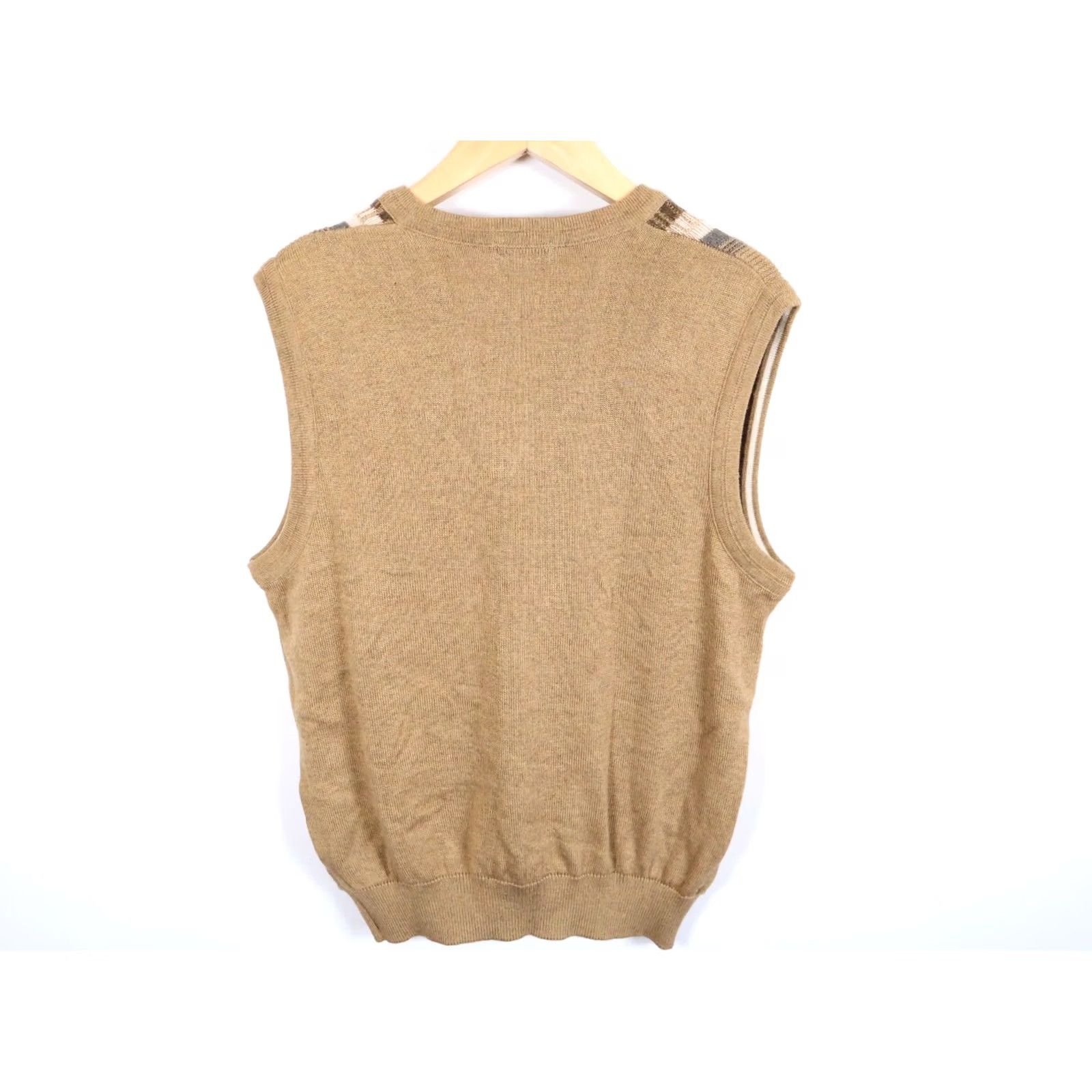 Vintage VINTAGE Cooper Sweater Vest Men's Large Brown Gray V-Neck Knit VTG Size US L / EU 52-54 / 3 - 2 Thumbnail