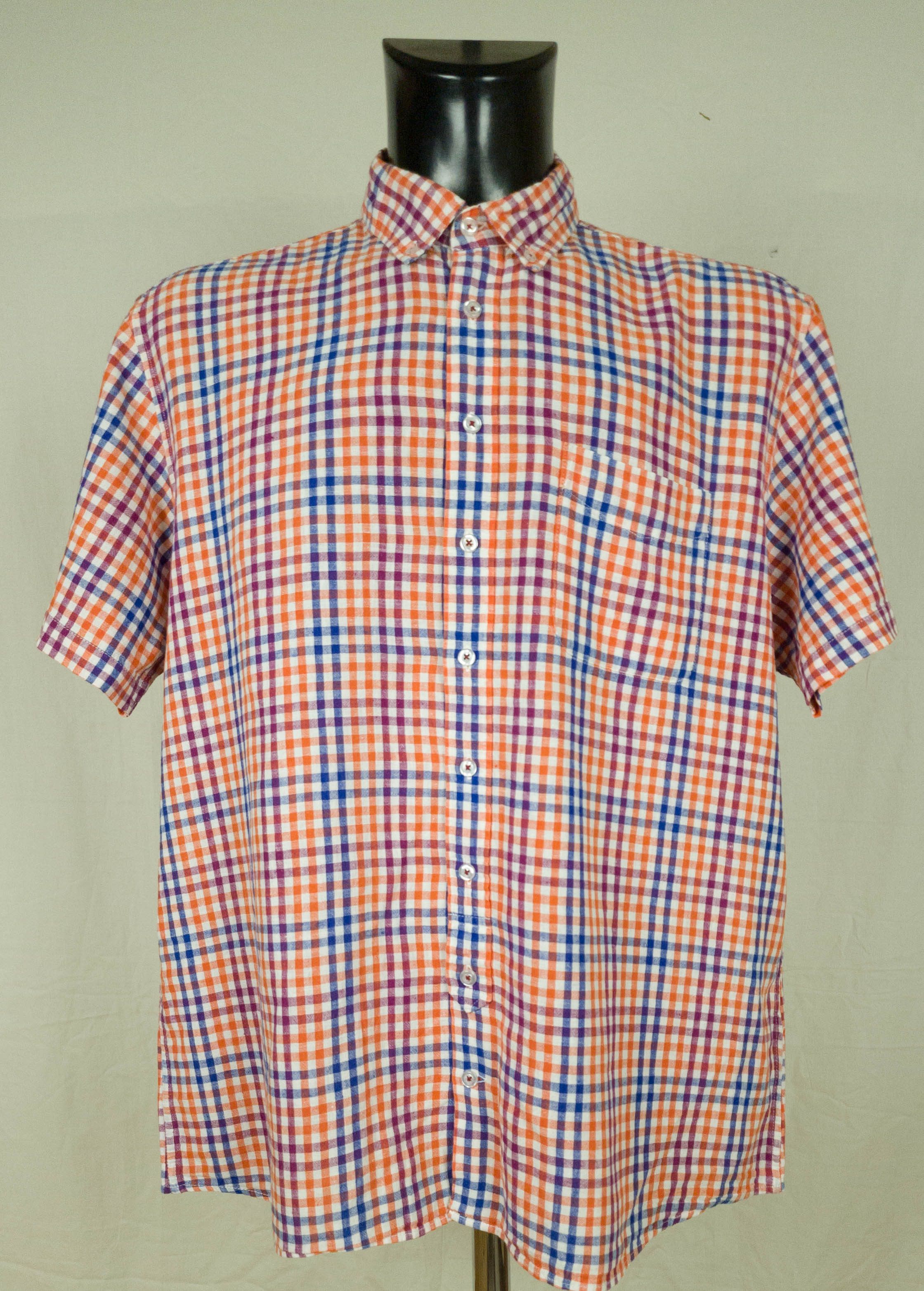 Other DRESSMANN SHIRT SHORT SLEEVE LINEN COTTON SIZE 2XL Size US XXL / EU 58 / 5 - 1 Thumbnail