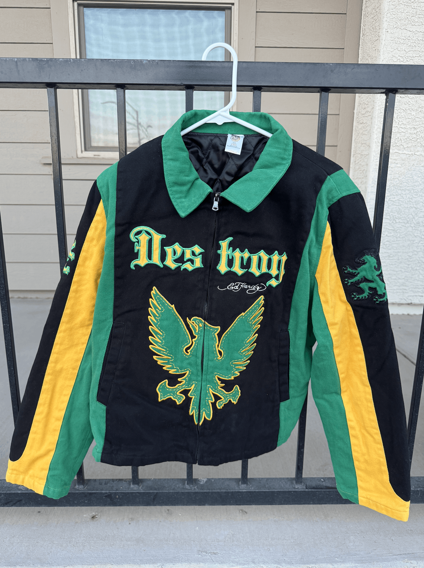 Ed Hardy Christian Audigier × Ed Hardy Biker Jacket Size US XXL / EU 58 / 5 - 2 Thumbnail