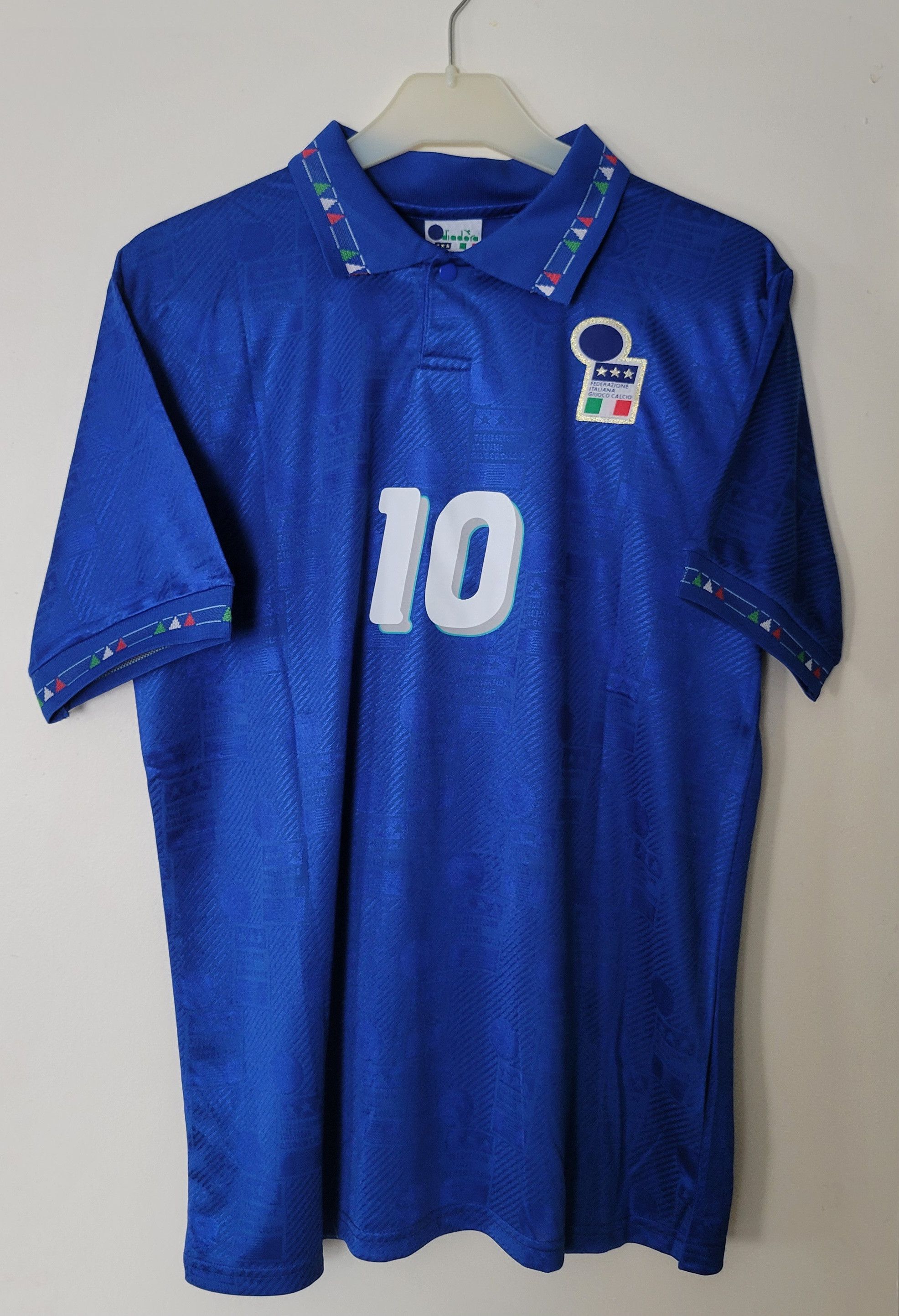 Other Italy 1994 Roberto Baggio 10 Vintage Retro Football Jersey Size US L / EU 52-54 / 3 - 3 Thumbnail