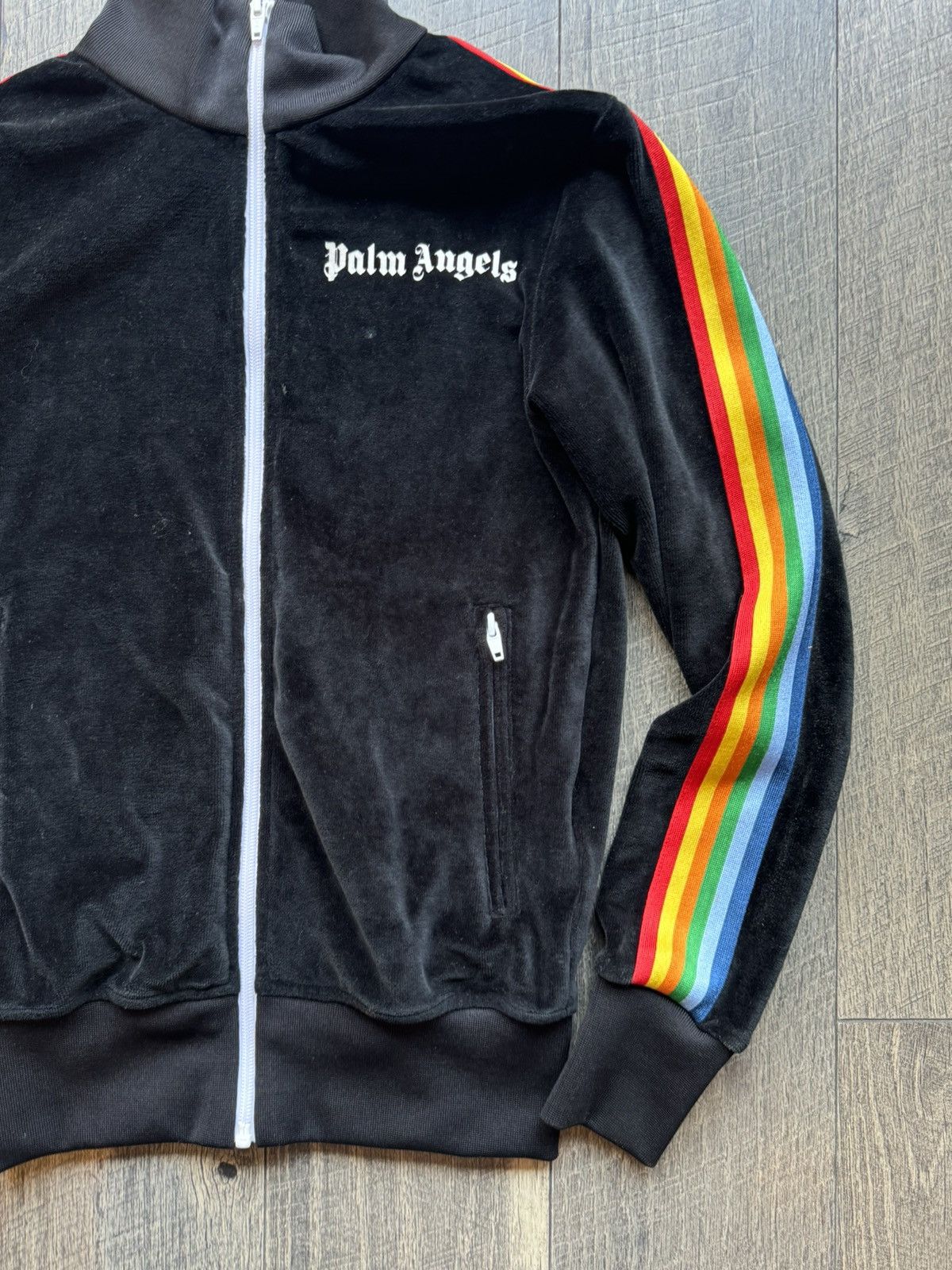 Palm angels track jacket rainbow hotsell