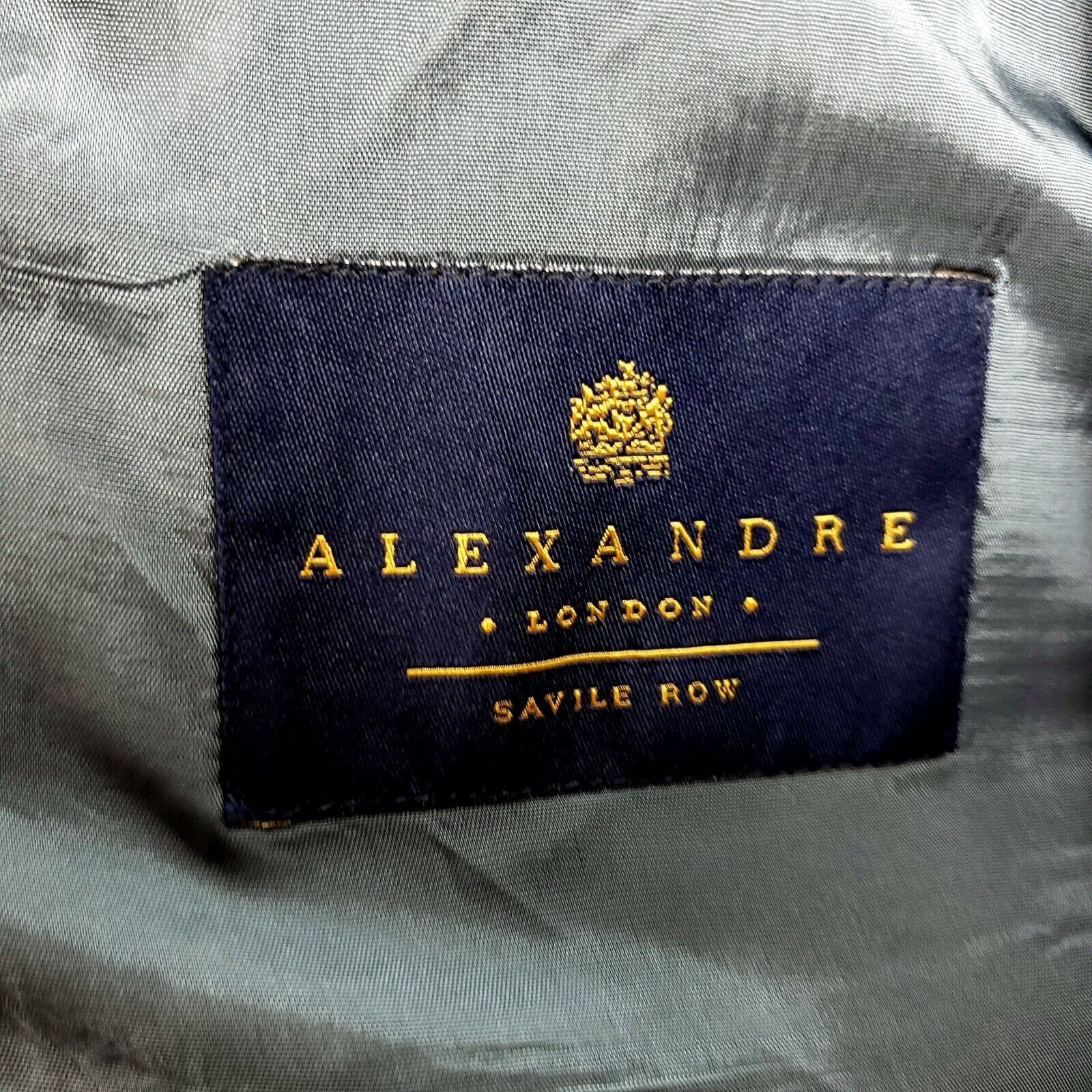 Savile Row Alexandre London Savile Row 40R 2 Button Stripe Gray Wool Su Size 40R - 8 Thumbnail