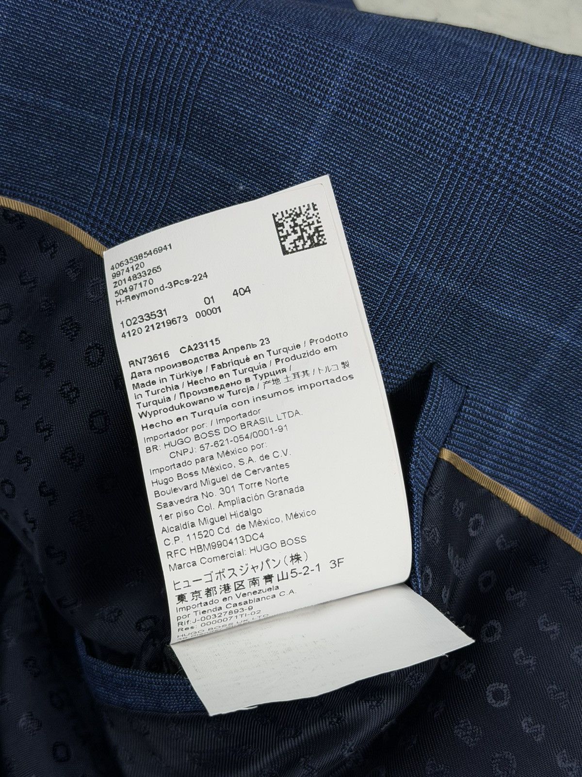 Hugo Boss Hugo Boss Blazer 44R 54 Blue Check Wool Men’s Size 44R - 12 Thumbnail