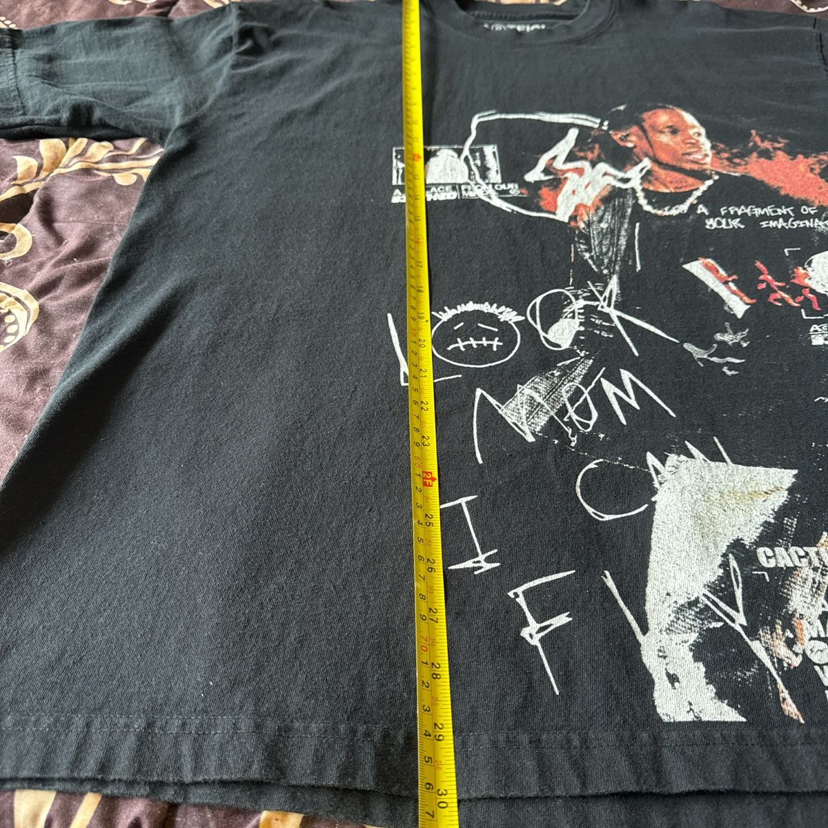 Los Angeles Apparel Artficl Travis Scott Streetwear Oversized Screenprinted Tee Size US L / EU 52-54 / 3 - 6 Thumbnail