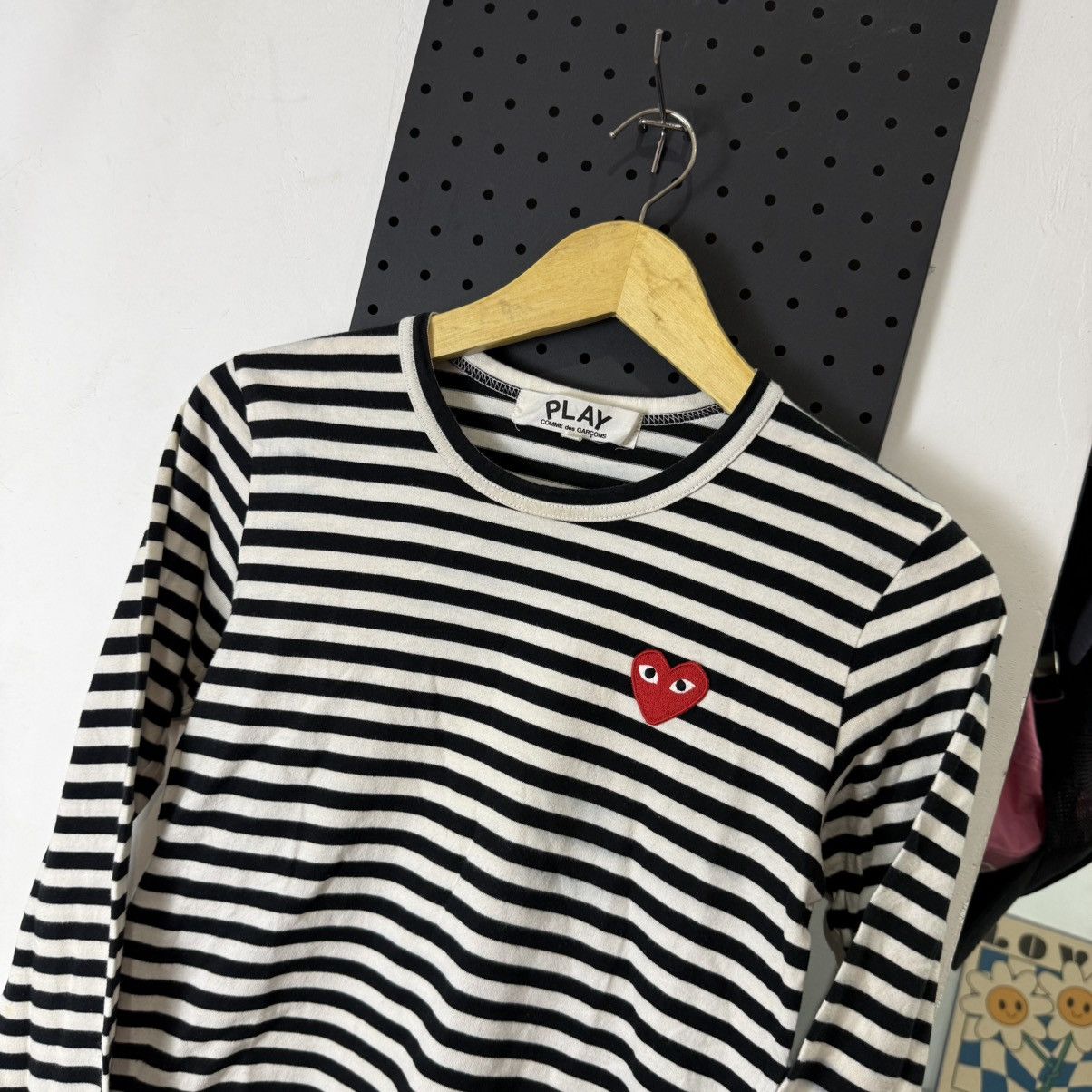 Comme des Garcons COMME des GARCONS play heart logo stripe AZ-T163 Size M / US 6-8 / IT 42-44 - 2 Thumbnail
