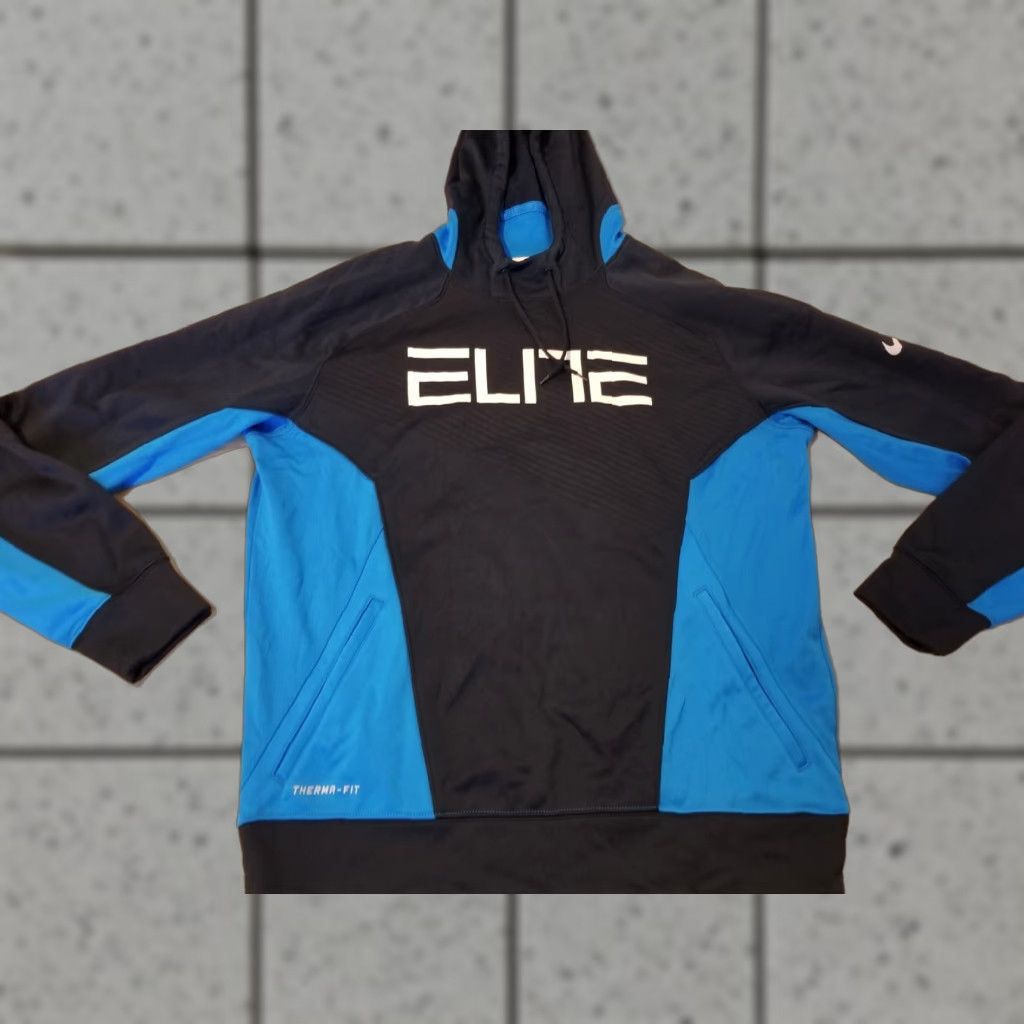 Nike Mens Nike Elite Hoodie Sweatshirt L Large Black Hooded Size US L / EU 52-54 / 3 - 1 Thumbnail