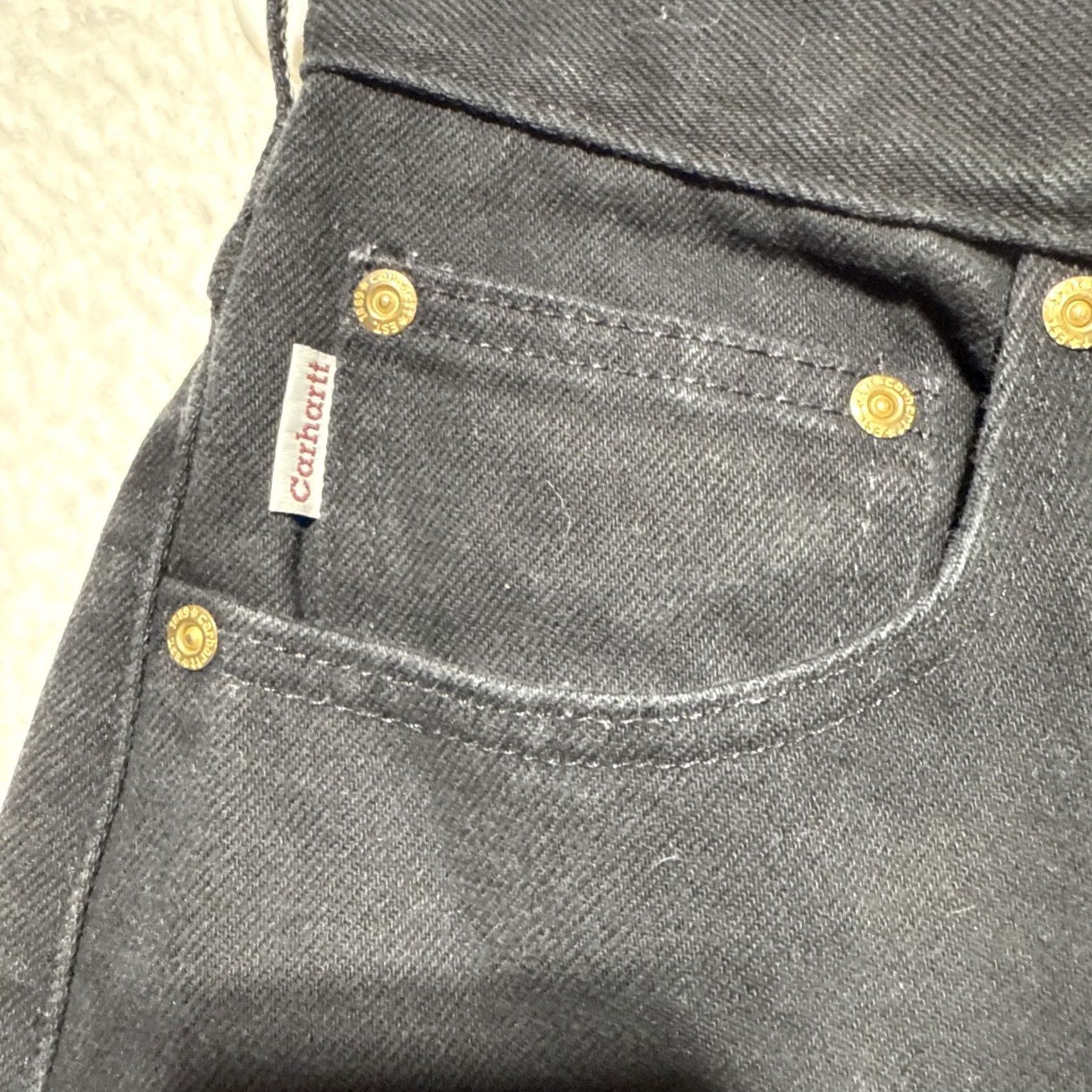 Carhartt VINTAGE Carhartt Relaxed Fit Denim Jeans Men’s 90s 32 x 36 Black Straight 36 Inseam Mens Regular Size 32 Black Denim Jeans Size US 32 / EU 48 - 2 Thumbnail