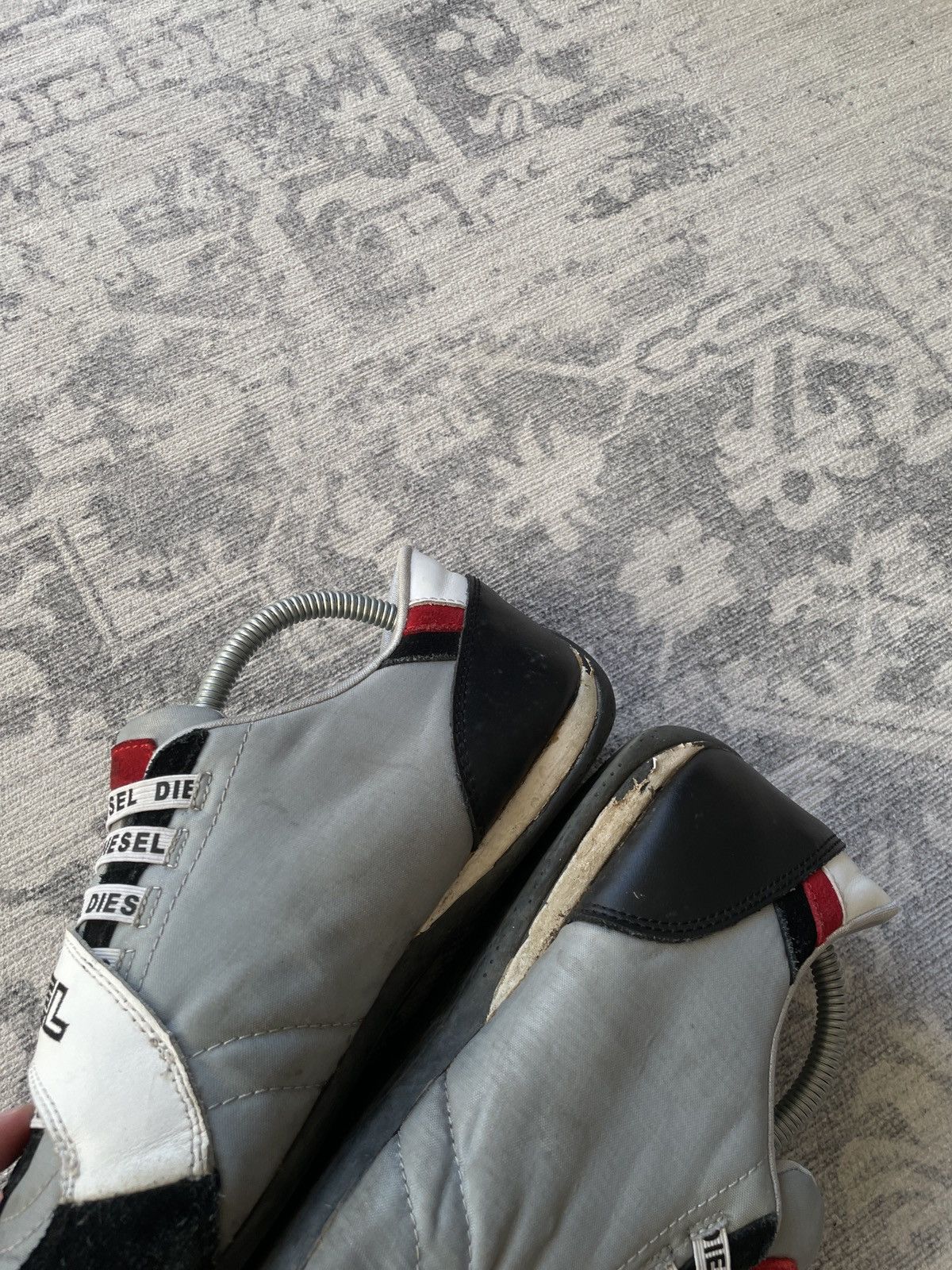 Diesel Vintage Diesel Sneakers Y2K Big Logo Monogram Shoes Suede Size US 8.5 / EU 41-42 - 4 Thumbnail