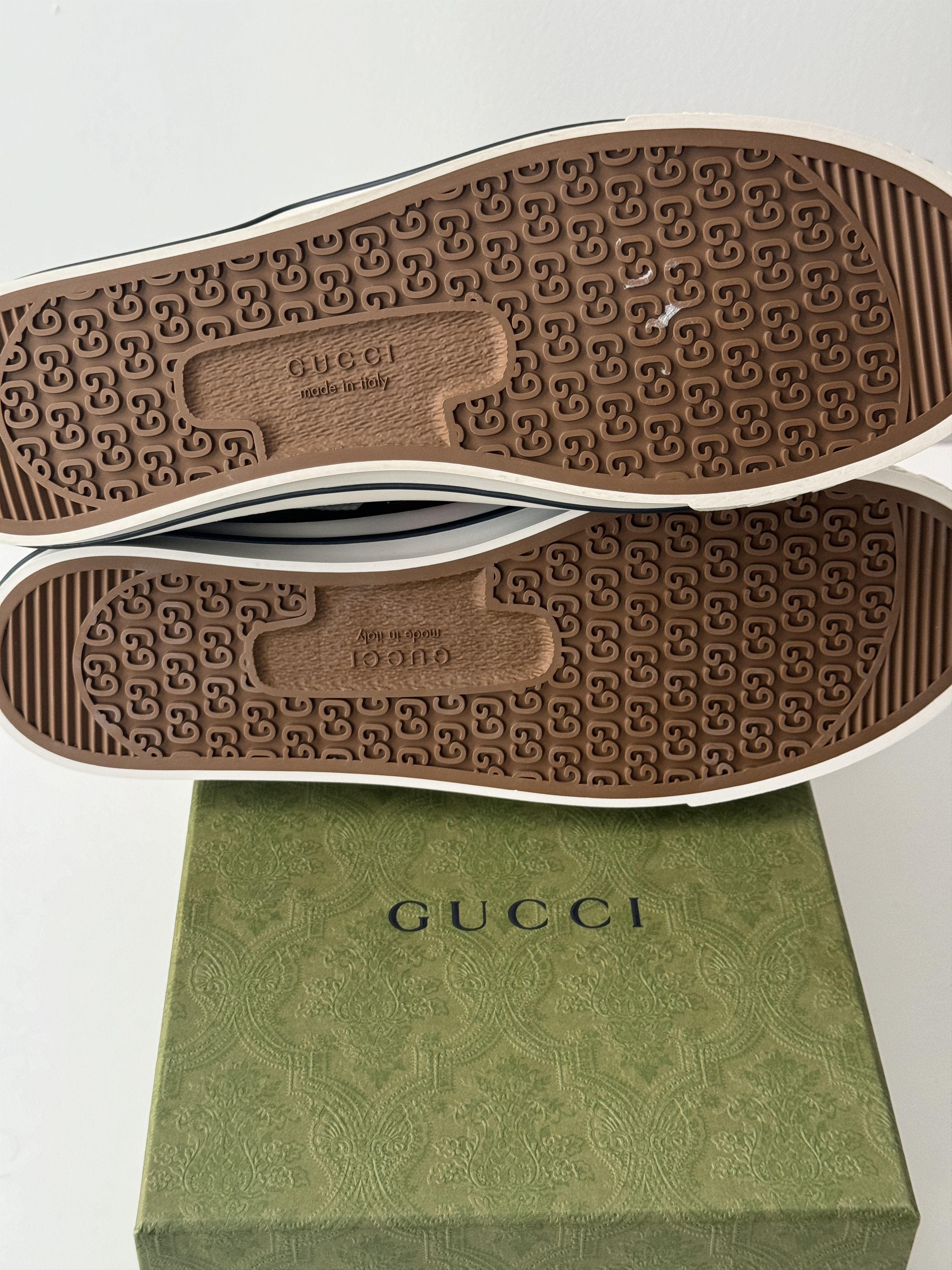 Gucci size 13G - Gucci Tennis Denim Sneakers GG print Size US 13 / EU 46 - 4 Thumbnail