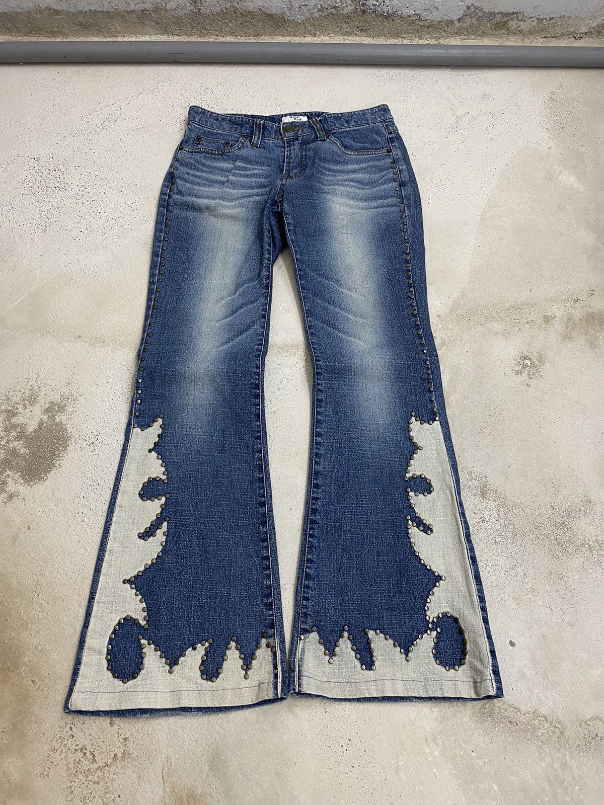 Tornado Mart Unisex Flare Ryu Ryu Japan Art Rivet Obelisk Bleach Size 28" / US 6 / IT 42 - 2 Thumbnail