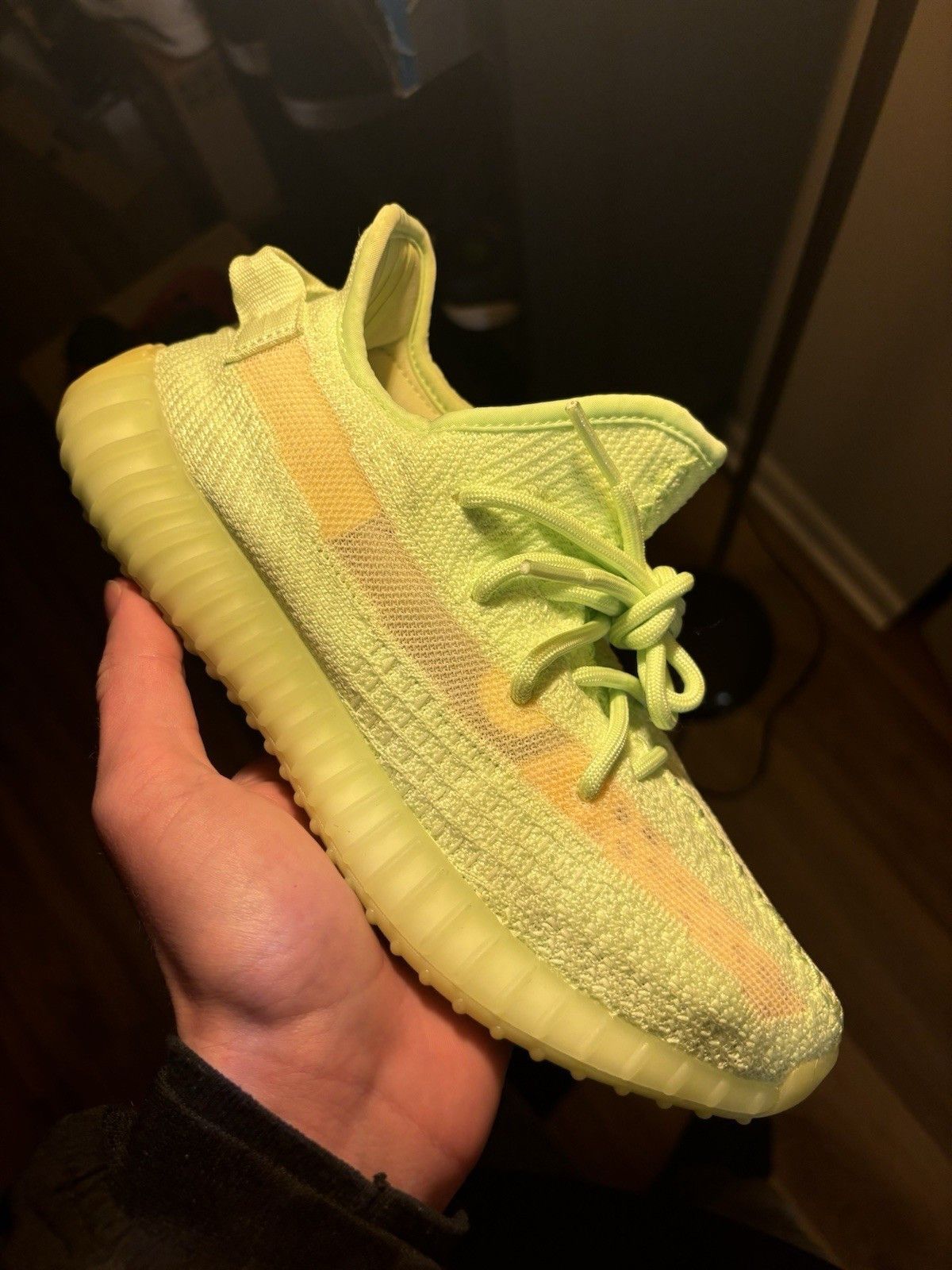 Yeezy Adidas Yeezy Boost 350 V2 GID Glow Size US 6.5 / EU 39-40 - 1 Thumbnail