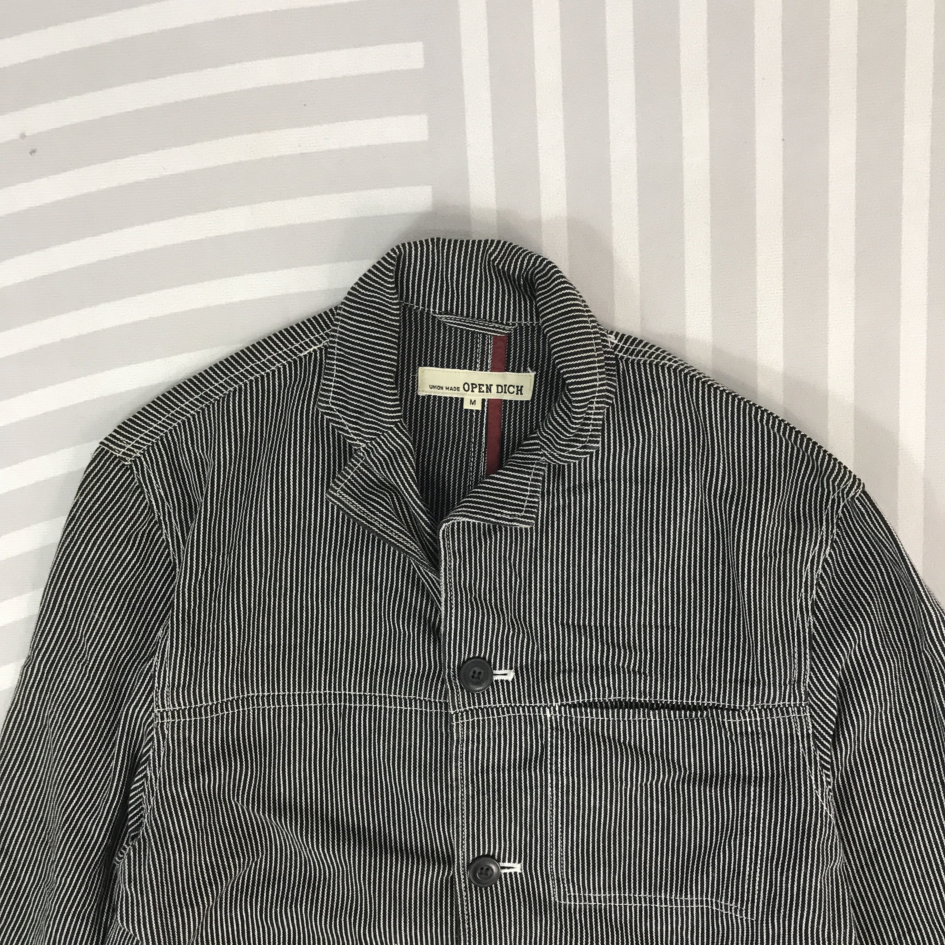Japanese Brand Vintage Open Dich hickory button Jacket Size US M / EU 48-50 / 2 - 2 Thumbnail