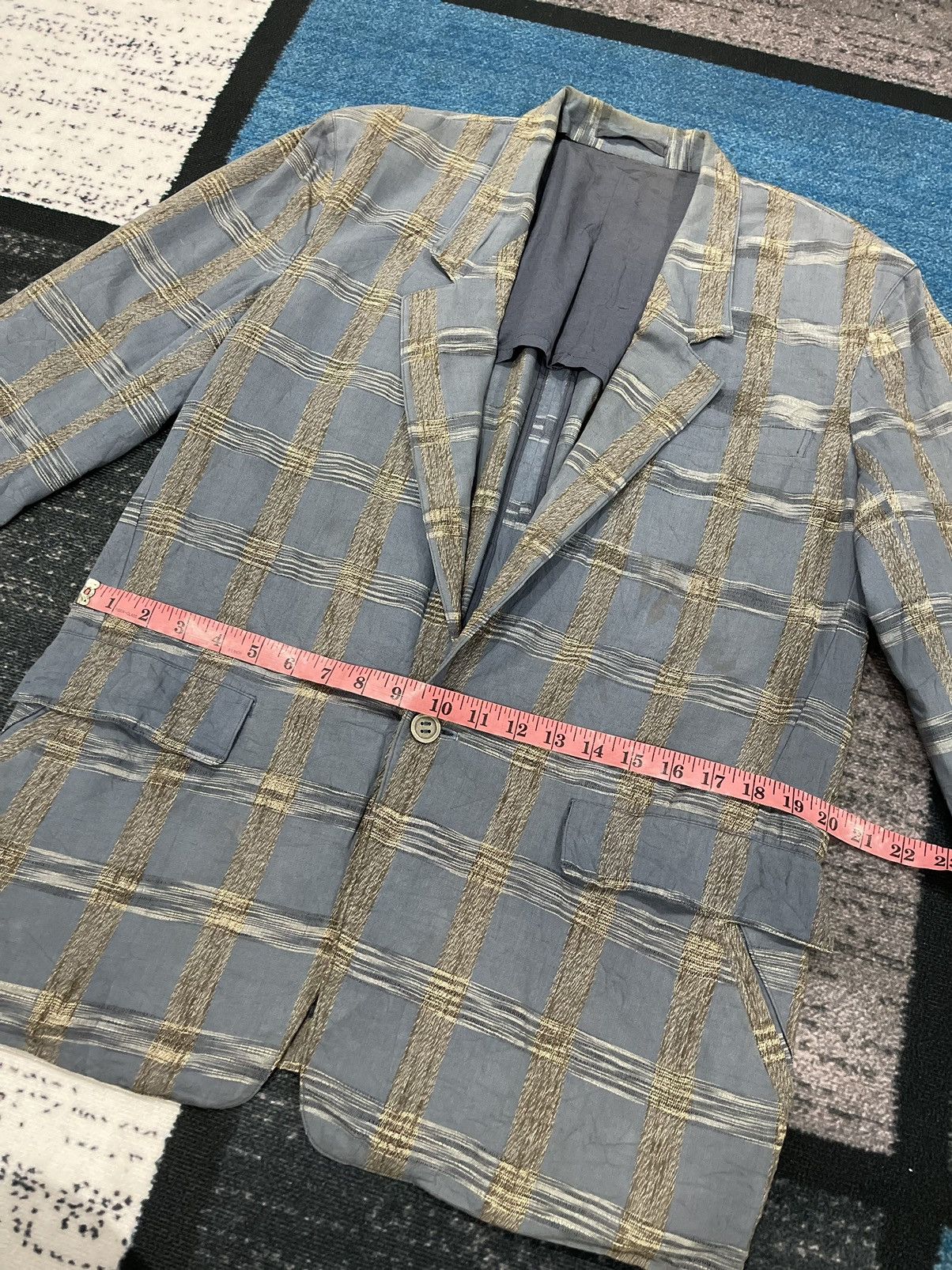Vintage VINTAGE ISSEY MIYAKE TARTAN COAT JACKET Size US M / EU 48-50 / 2 - 13 Thumbnail