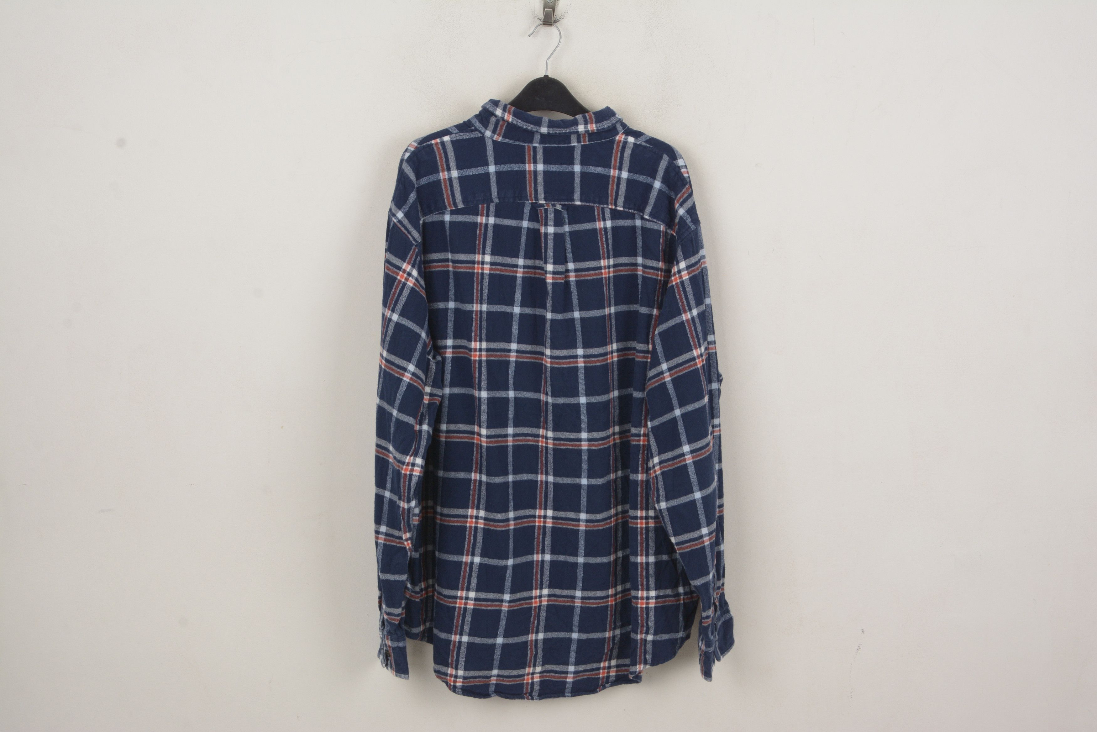 Lands' End Vintage 2XL Men 18 - 18 1/2 Brushed Cotton Shirt Check Plaid Size US XXL / EU 58 / 5 - 3 Thumbnail