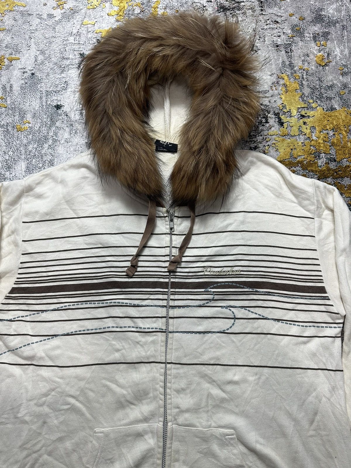 If Six Was Nine × Japanese Brand × Le Grande Bleu (L.G.B.) JAPANESE PEAKABOO FUR ZIP HOODIE IFSIXWASNINE LGB STYLE Size US XL / EU 56 / 4 - 2 Thumbnail
