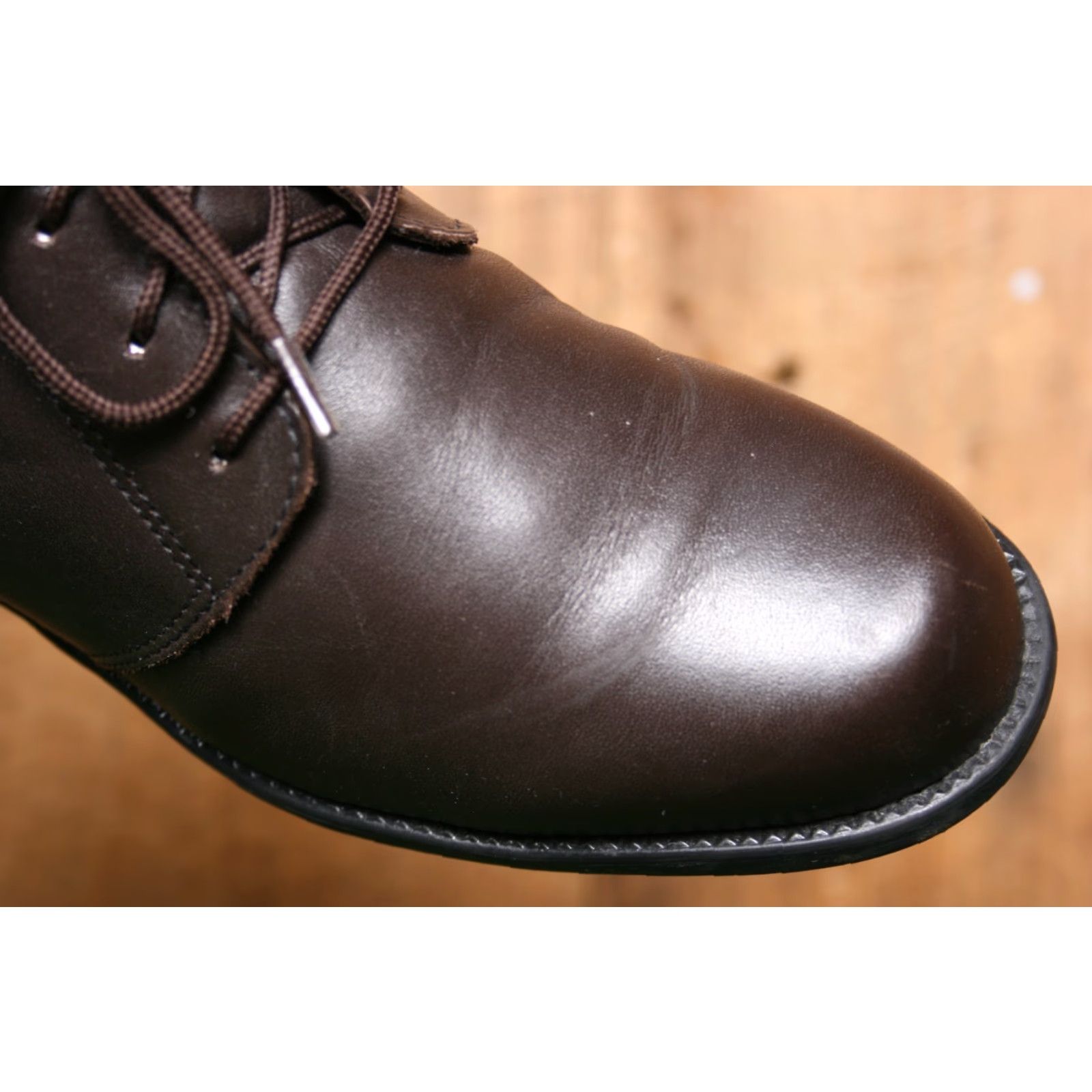Blondo VINTAGE Blondo Brown Leather 15" Tall Fleece Lined Pull-On Lace Riding Boots Sz. 7.5 B Womens Boot Size M / US 6-8 / IT 42-44 - 6 Thumbnail