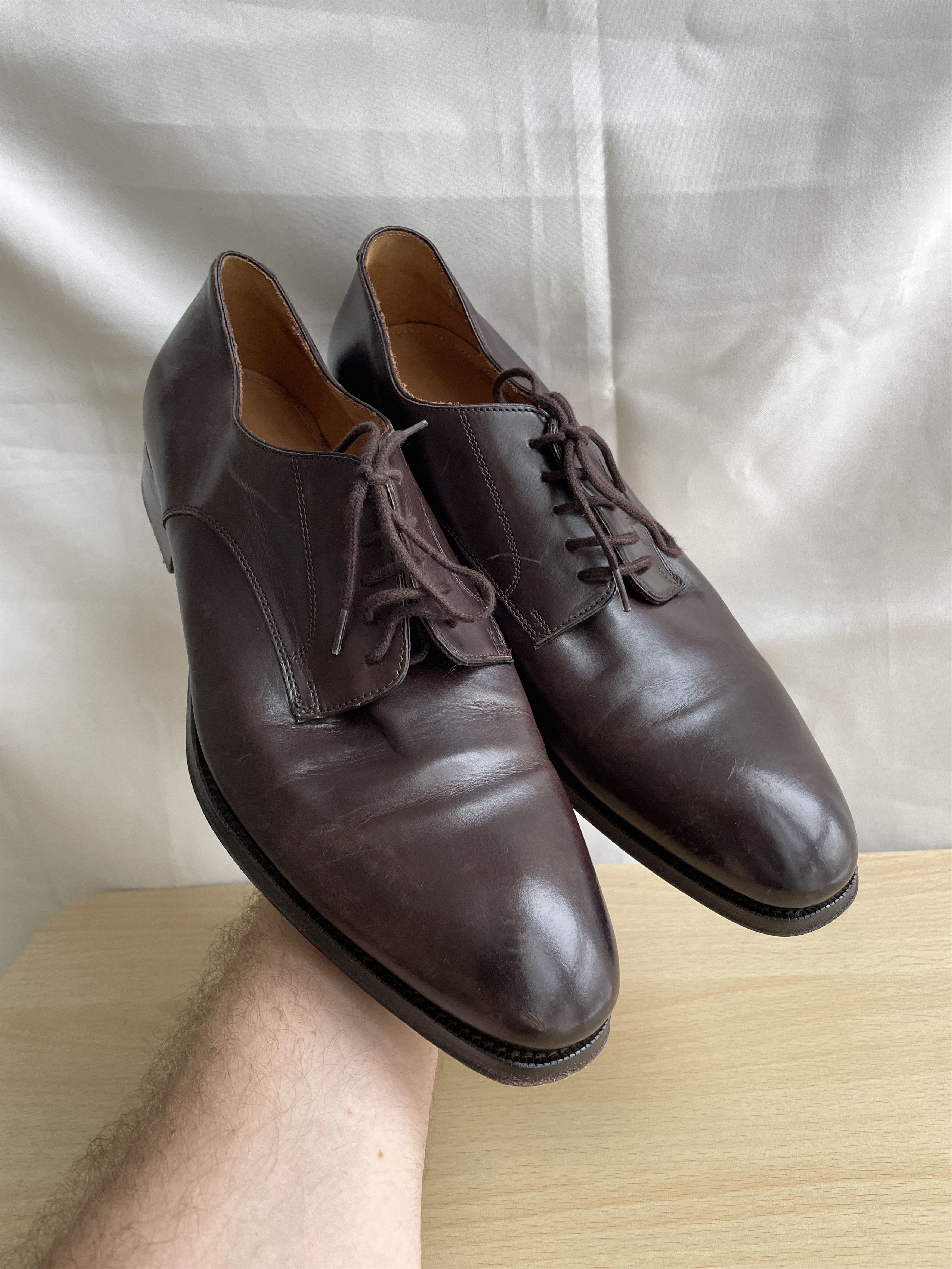 Suitsupply Suitsupply Brown Leather Derby Shoes Size US 10 / EU 43 - 1 Thumbnail