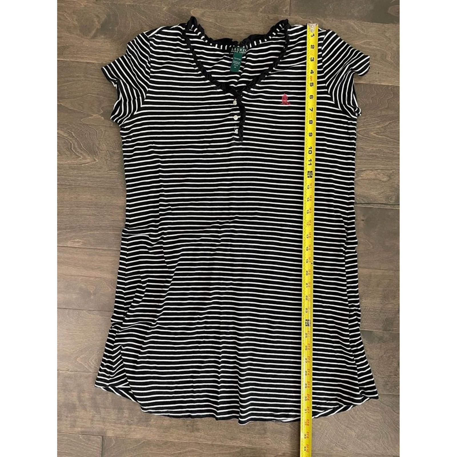 Lauren Ralph Lauren Women Lauren Ralph Lauren Black & White Striped Dress Size M Size M / US 6-8 / IT 42-44 - 7 Thumbnail