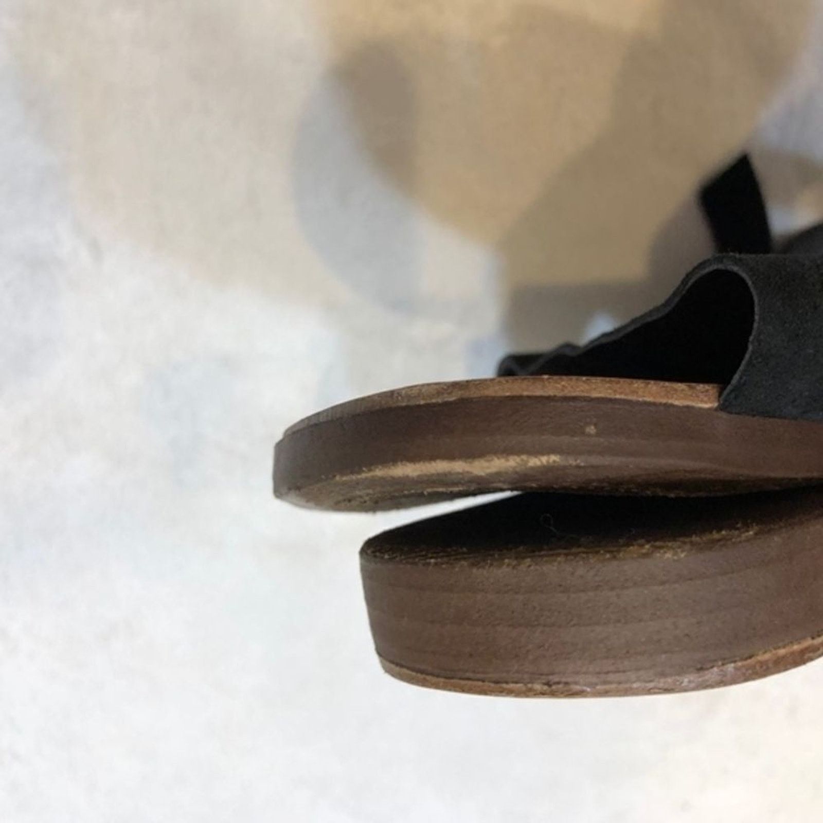 New Look New Look Black Cross Strap Peep Toe Sandals | Sz 7.5 (38) Size US 7.5 / IT 37.5 - 5 Thumbnail