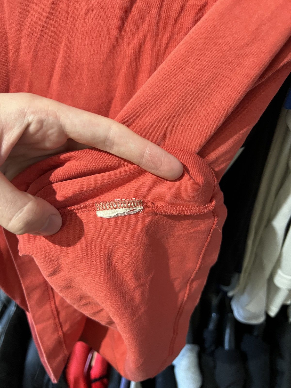 Burberry VINTAGE BURBERRY LONDON NOVA CHECK POLO T SHIRT ORANGE SZ L Size US L / EU 52-54 / 3 - 7 Thumbnail