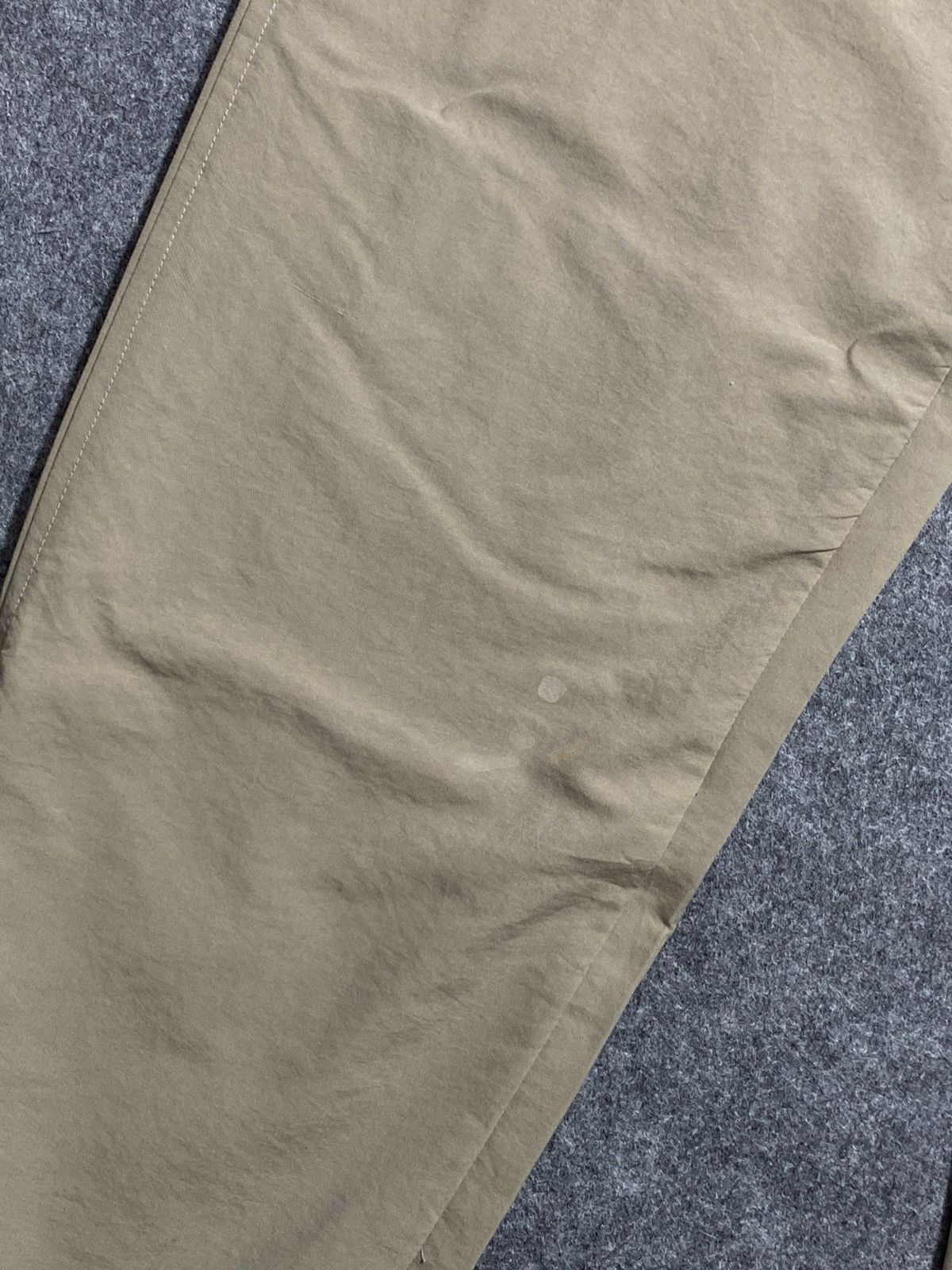 Nike × Vintage Y2K Nike Nylon Pants Track Drill Cream Swoosh Size US 30 / EU 46 - 5 Thumbnail