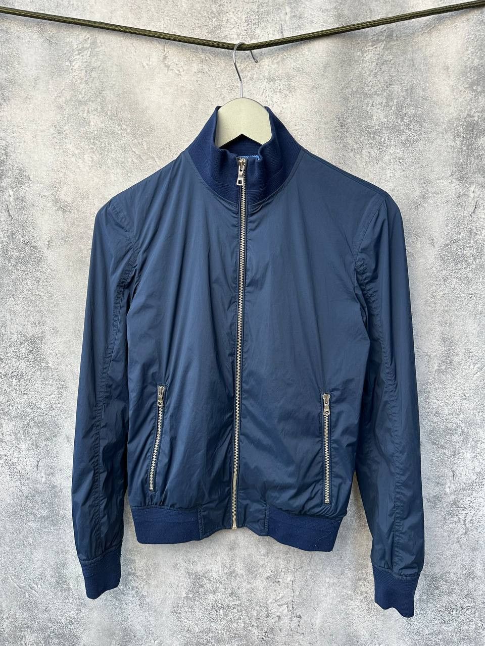 Designer Orlebar Brown Jacket Maddox Nylon Bomber Navy Blue Size S / US 4 / IT 40 - 1 Thumbnail