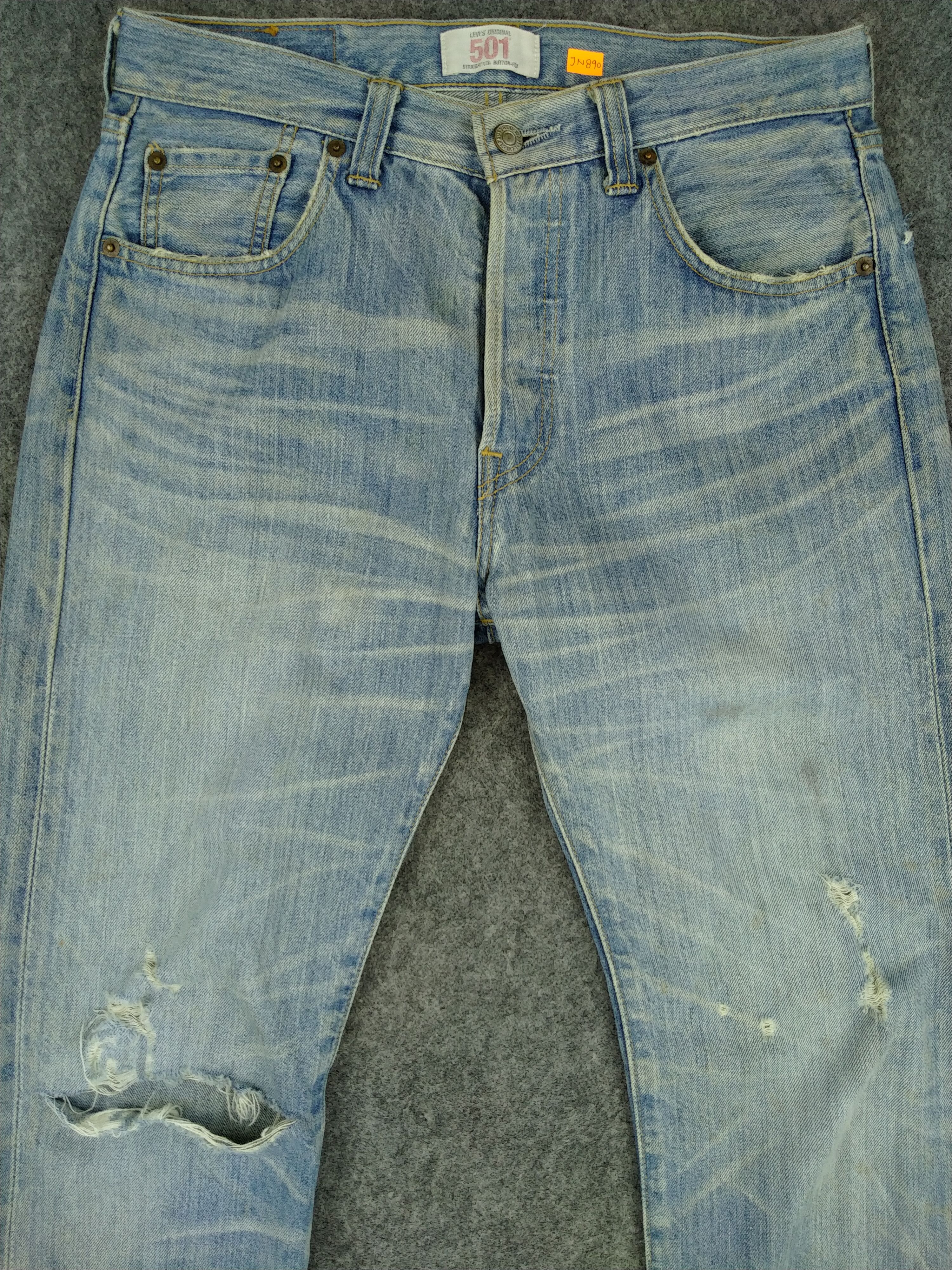 Japanese Brand Light Blue Wash Vintage Levi's 501 Jeans 30x31 Denim -JN890 Size US 30 / EU 46 - 3 Thumbnail