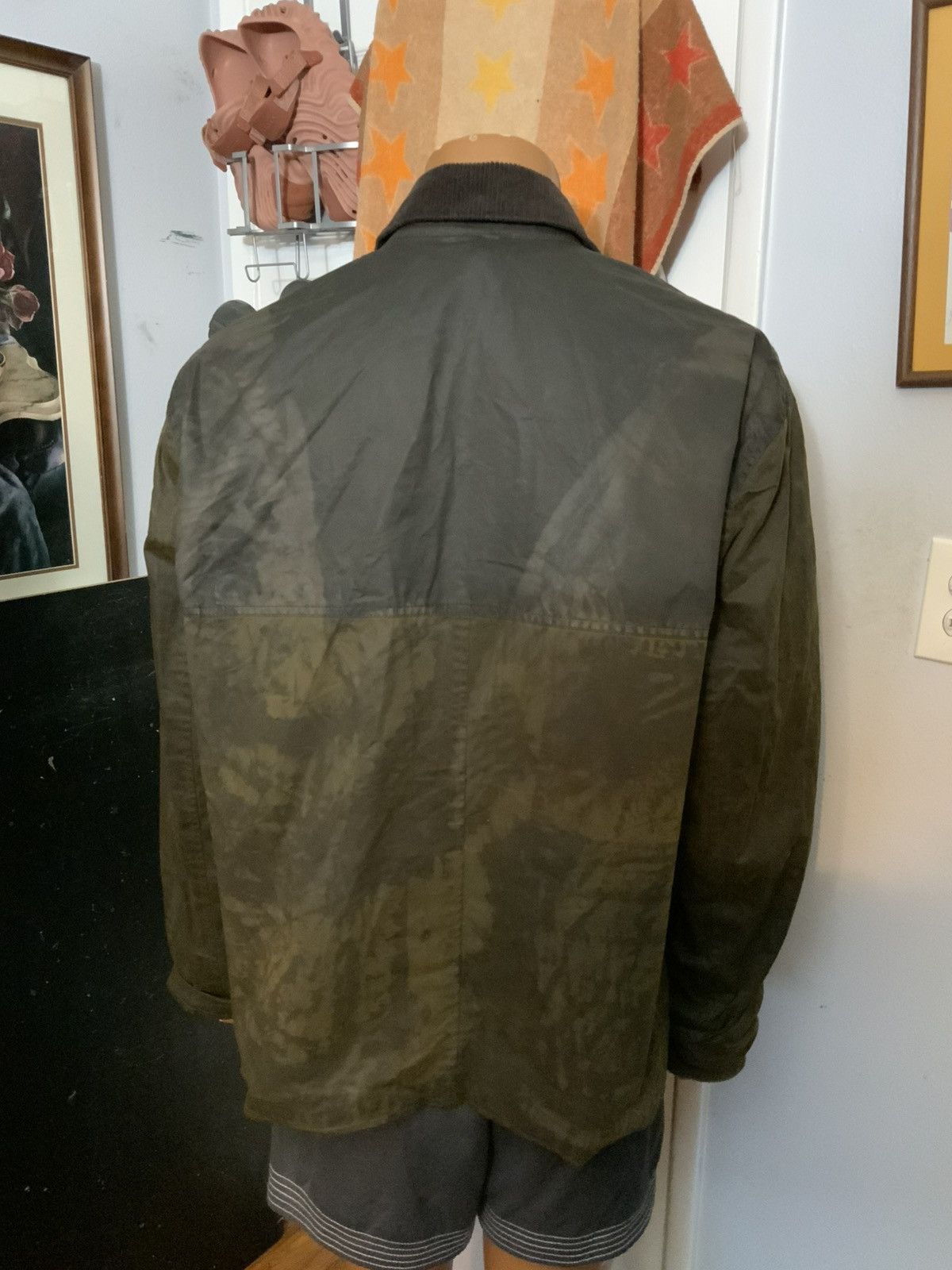 Zara Zara Work Wax Coated Field Corduroy Collar Utility Jacket Size US XL / EU 56 / 4 - 19 Thumbnail