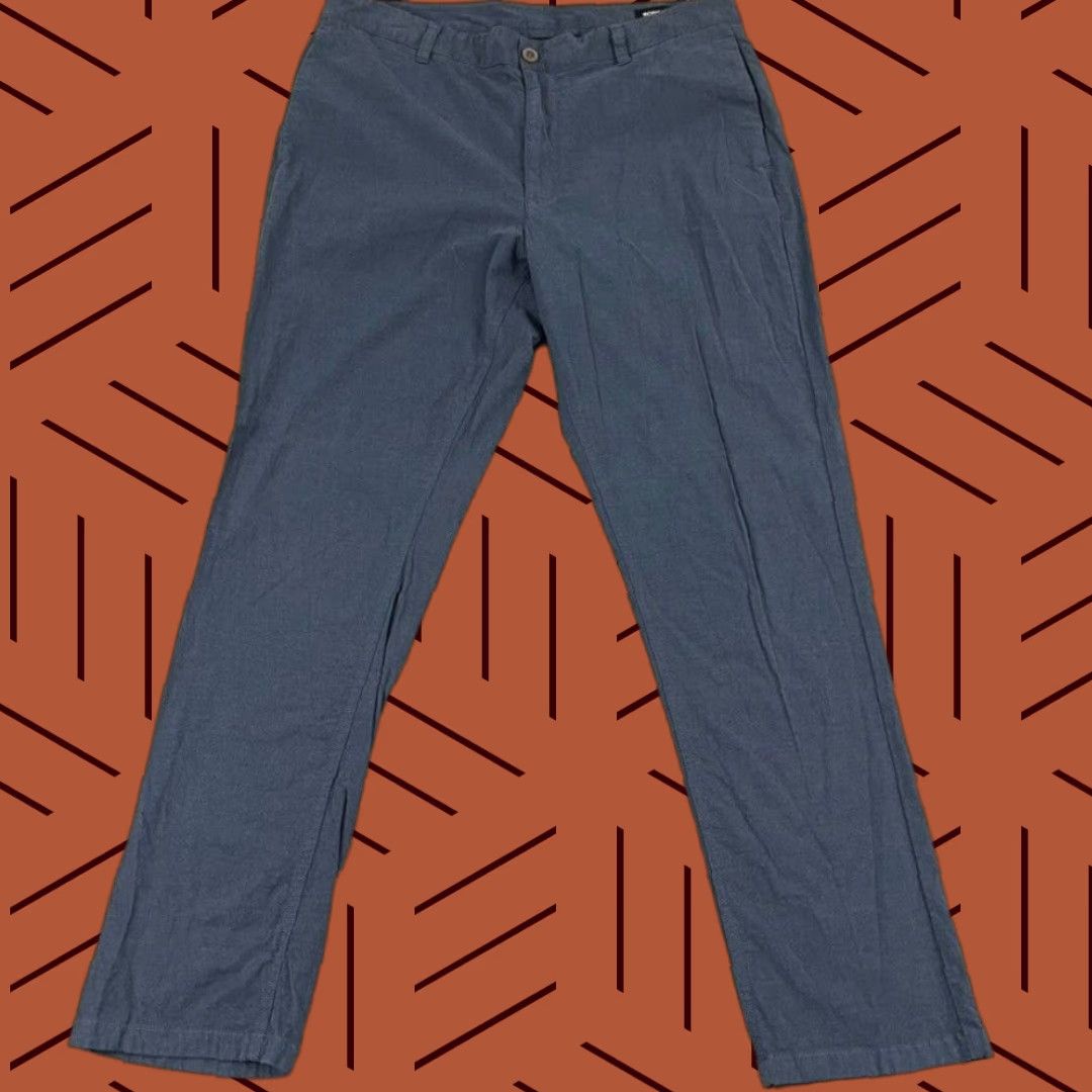 Bonobos BONOBOS Pants Mens 35 x 32 Athletic Fit Chino Blue 5-Pocket Casual Travel Golf Work Shirt? Size US 35 - 1 Thumbnail