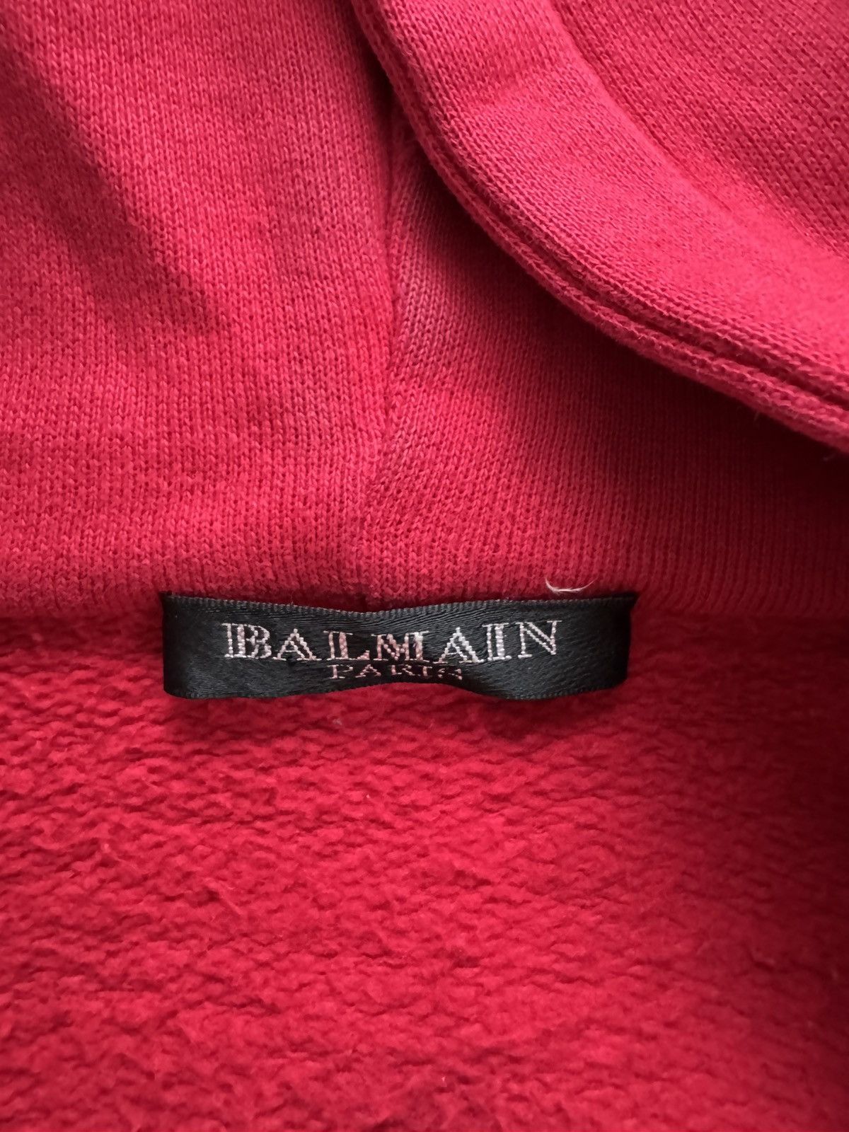 Balmain Balmain Hoody Red XL Size US XL / EU 56 / 4 - 3 Thumbnail