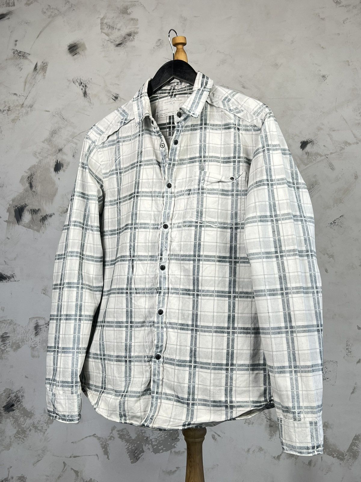 Allsaints Vintage Allsaints Overshirt Button Shirt Size L Size US L / EU 52-54 / 3 - 1 Thumbnail