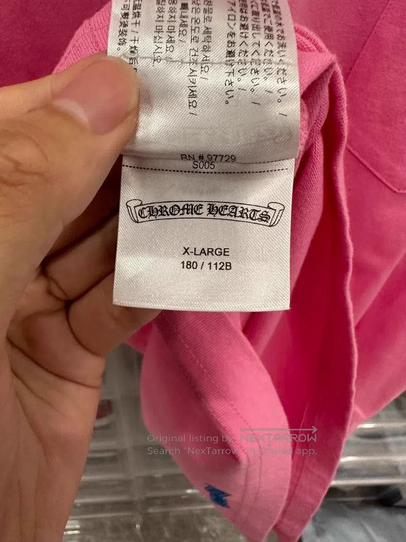 Chrome Hearts CHROME HEARTS Size XL Pink scroll short sleeve Size US XL / EU 56 / 4 - 6 Thumbnail