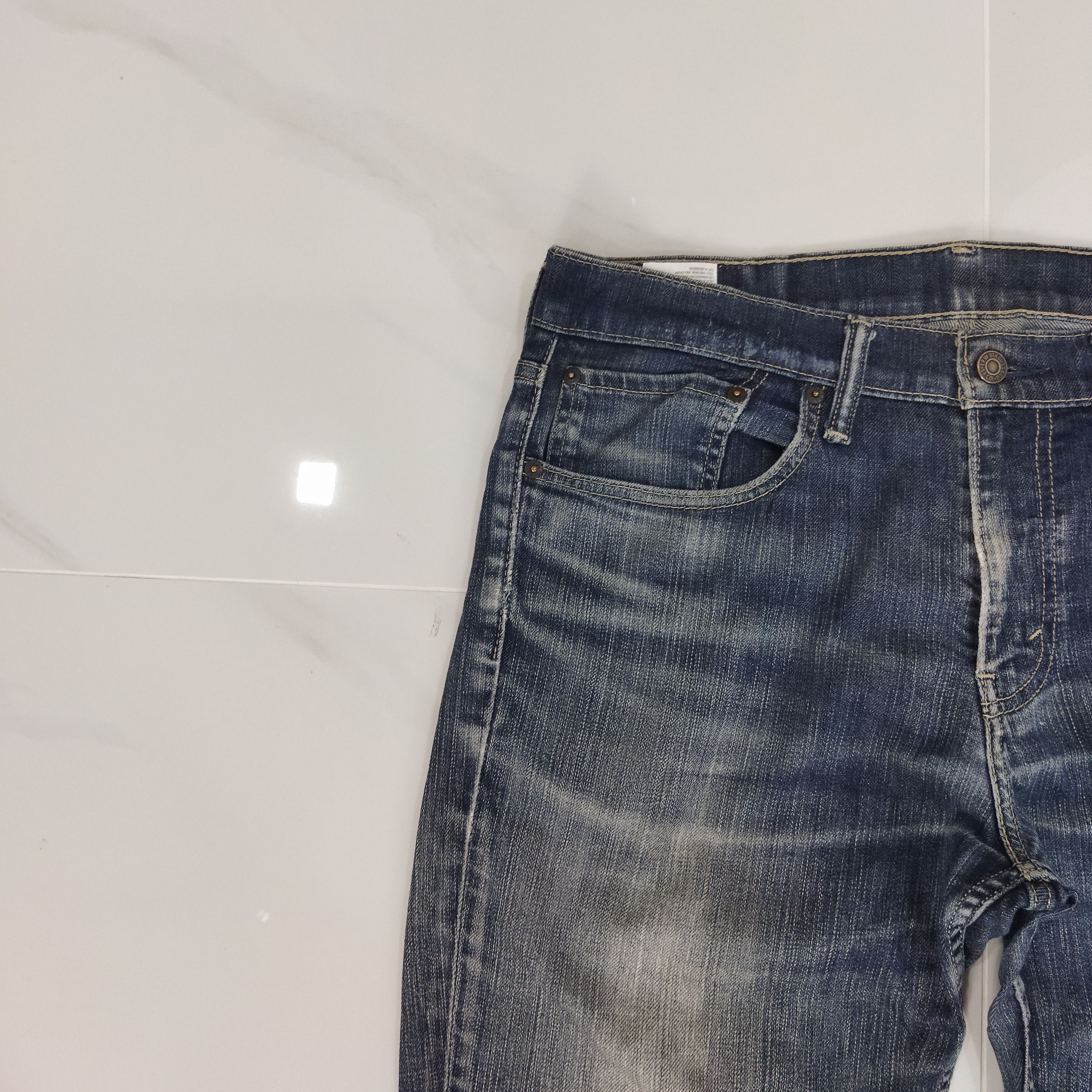 Levi's LEVI'S 511 DISTRESSED JEANS PANTS Size US 34 / EU 50 - 4 Thumbnail