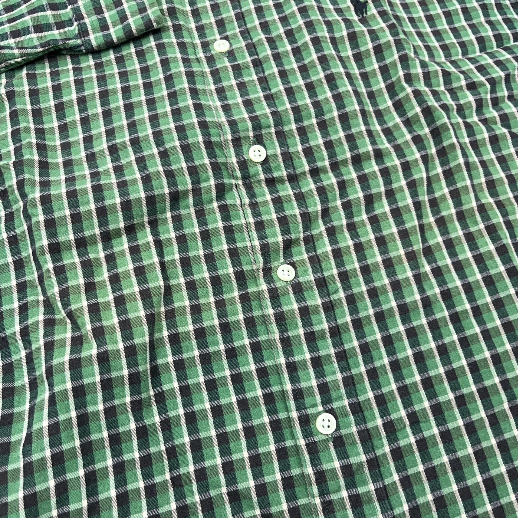 Ralph Lauren Ralph Lauren Button-Up Flannel Shirt Men L Plaid Green Black Button-Front Classic Casual Size 42R - 5 Thumbnail