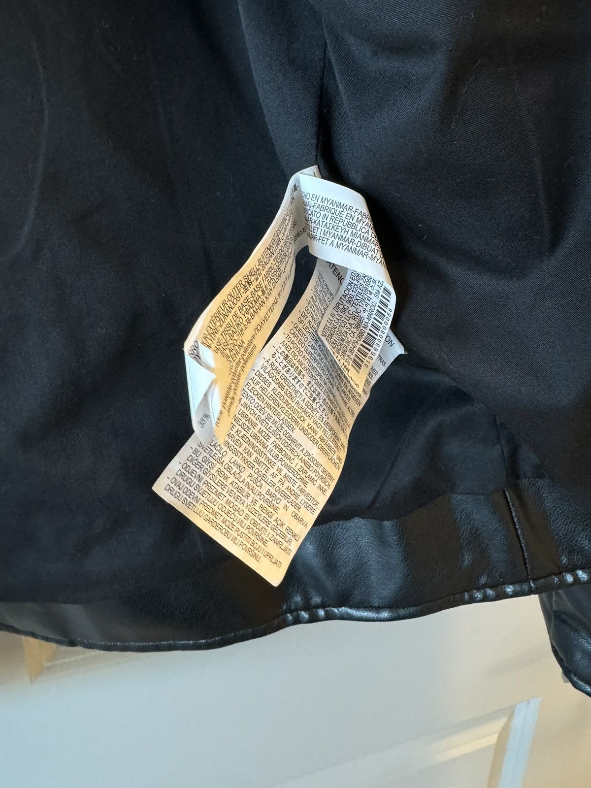 Zara Men’s Zara Synthetic Leather Biker Moto Jacket XL Size US XL / EU 56 / 4 - 4 Thumbnail