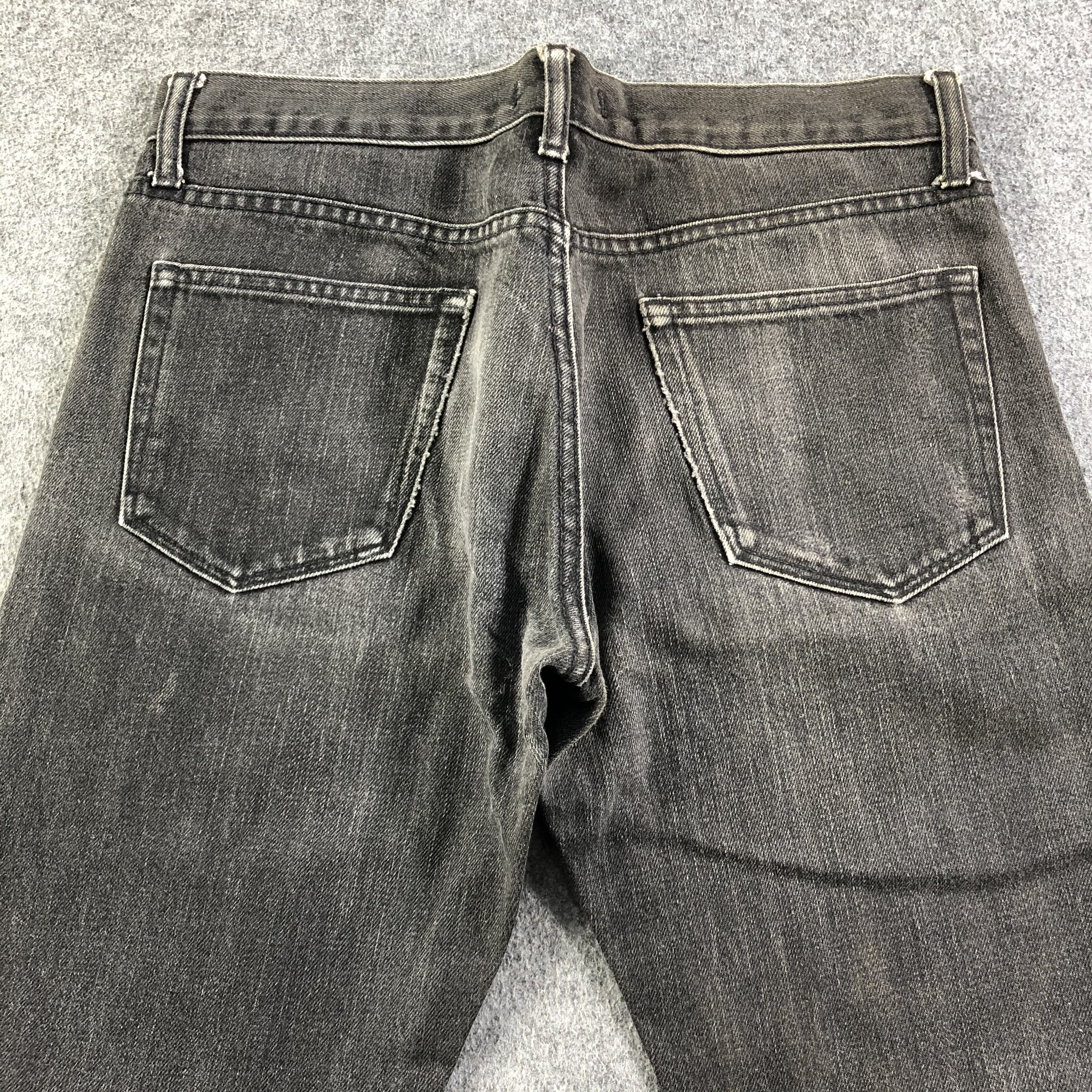 Japanese Brand Uniqlo Redline Jeans Faded Black Denim -J2800 Size US 32 / EU 48 - 4 Thumbnail