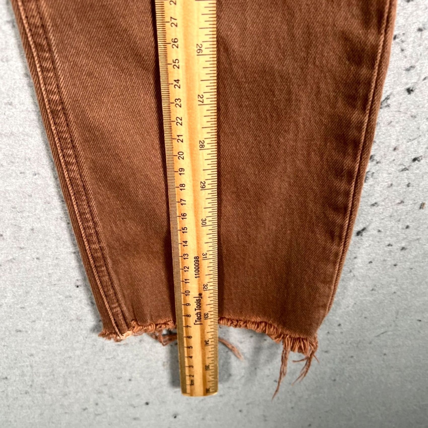 Gap Gap Jeans 28 / 6s High Rise Straight 5-Pocket Denim Brown 90s Vintage 1969 Womens Pants Size 28" / US 6 / IT 42 - 6 Thumbnail