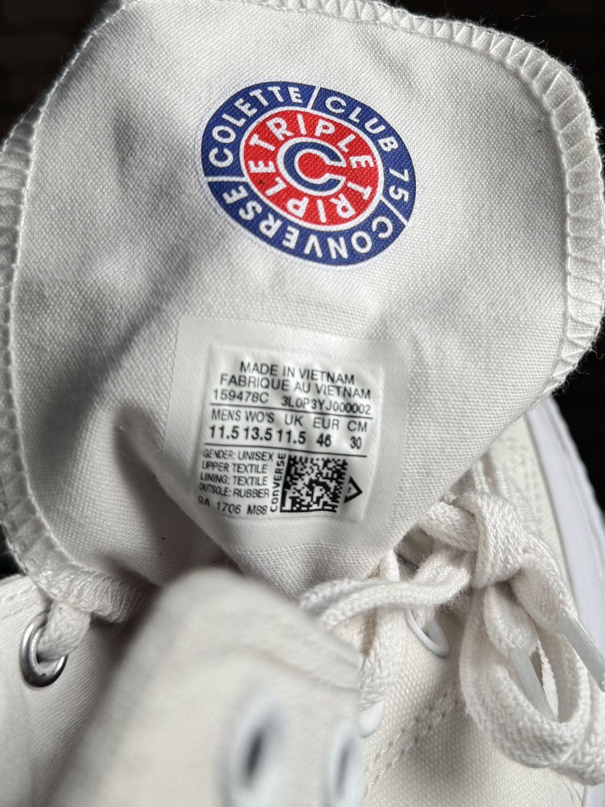 Colette CONVERSE X COLETTE PARIS CHUCK TAYLOR EDITION CLUB 75 Size US 11 / EU 44 - 6 Thumbnail