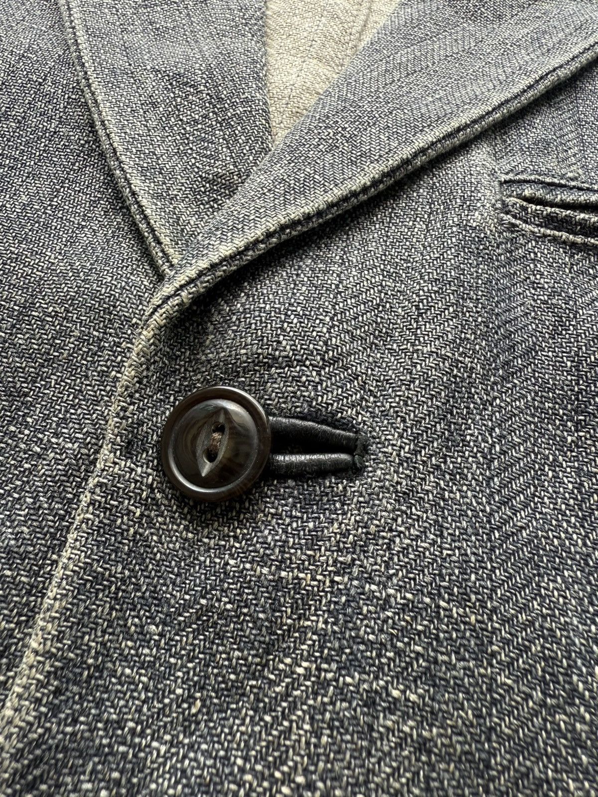 Yohji Yamamoto 90s AAR YOHJI YAMAMOTO Herringbone Twill Leather Finishing Size US M / EU 48-50 / 2 - 5 Thumbnail