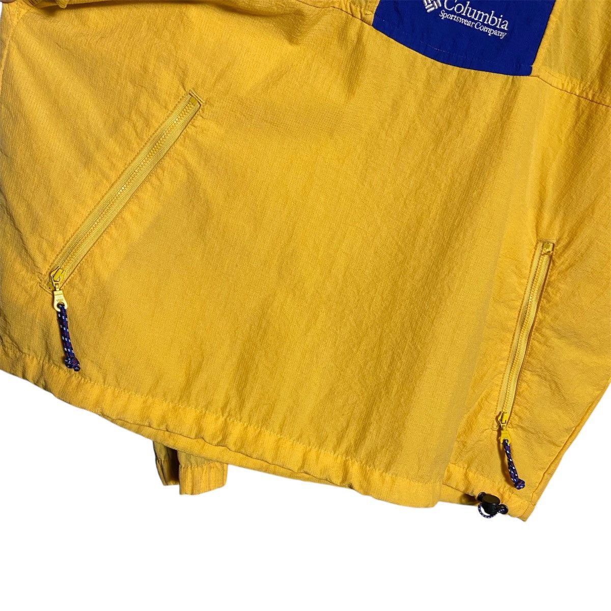 Columbia × Vintage Vintage 90s Columbia Sportswear Half Zip Windbreaker Jacket Size US L / EU 52-54 / 3 - 3 Thumbnail
