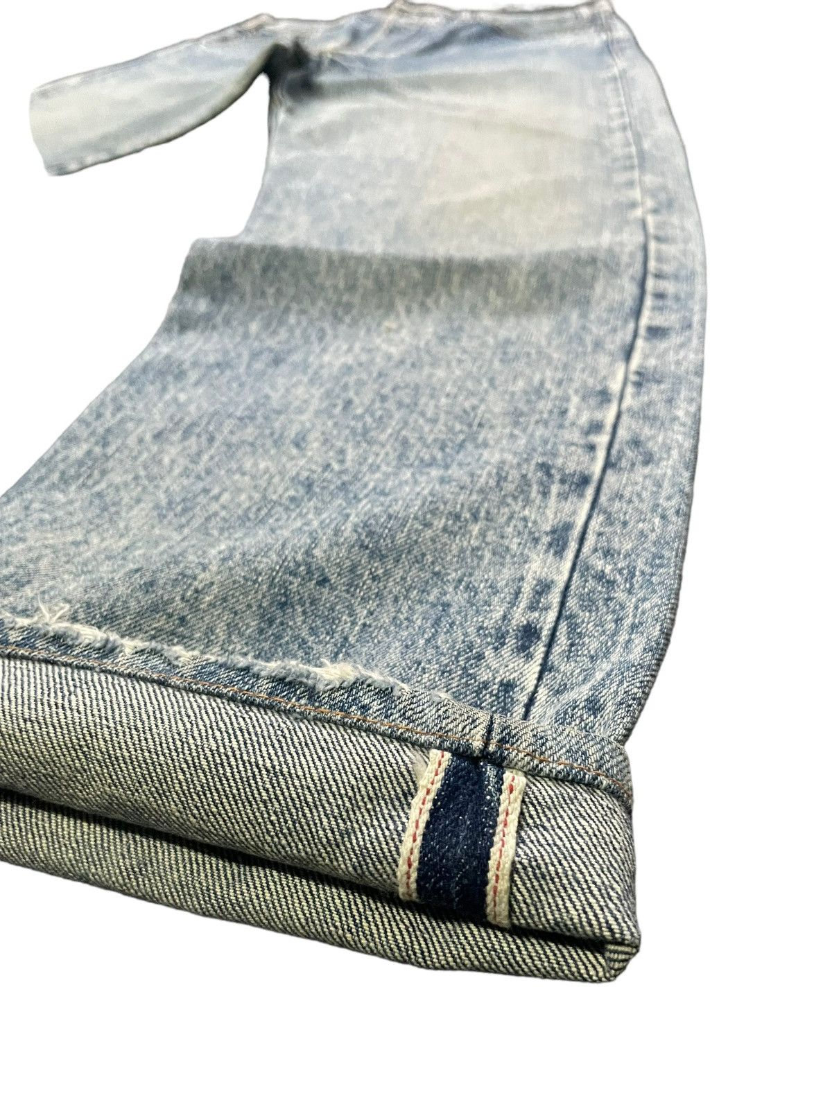 Levi's × Vintage Vintage Levis Lot 701 XX E Selvedge Denim Size US 33 - 4 Thumbnail