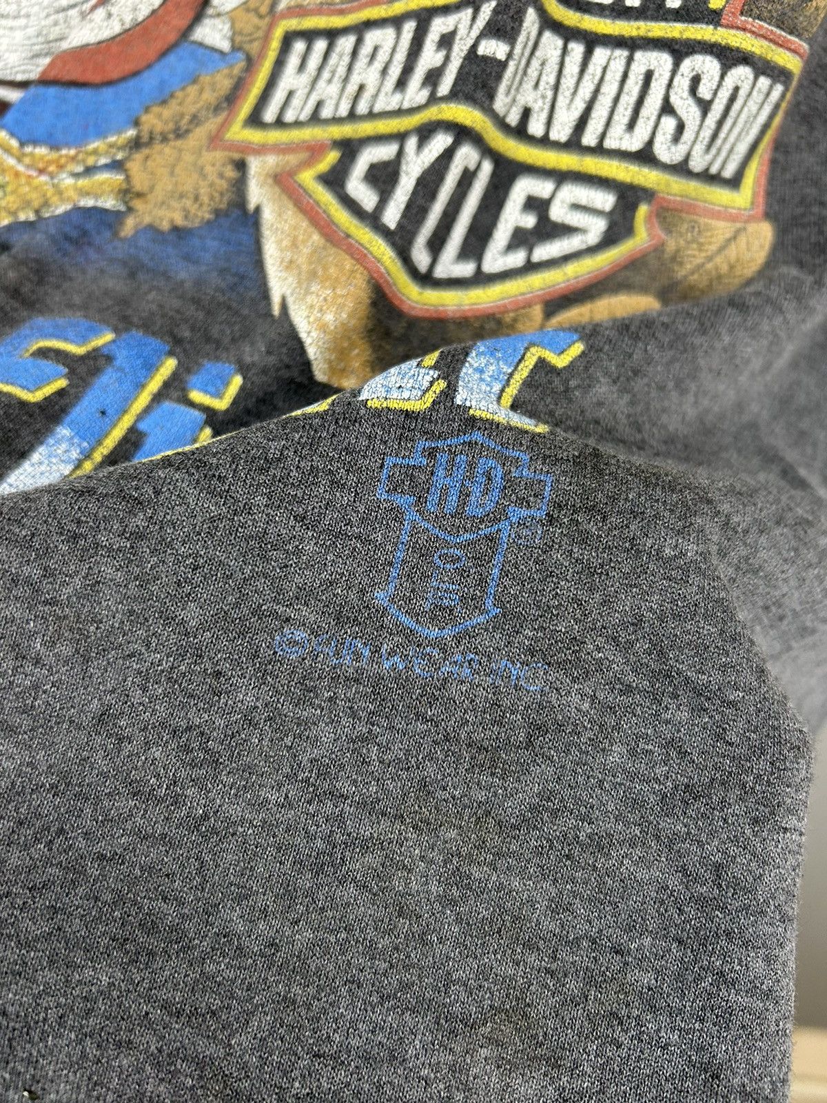 Harley Davidson × Vintage Vintage 90s Harley Davidson First in Flight T shirt Size US L / EU 52-54 / 3 - 14 Thumbnail
