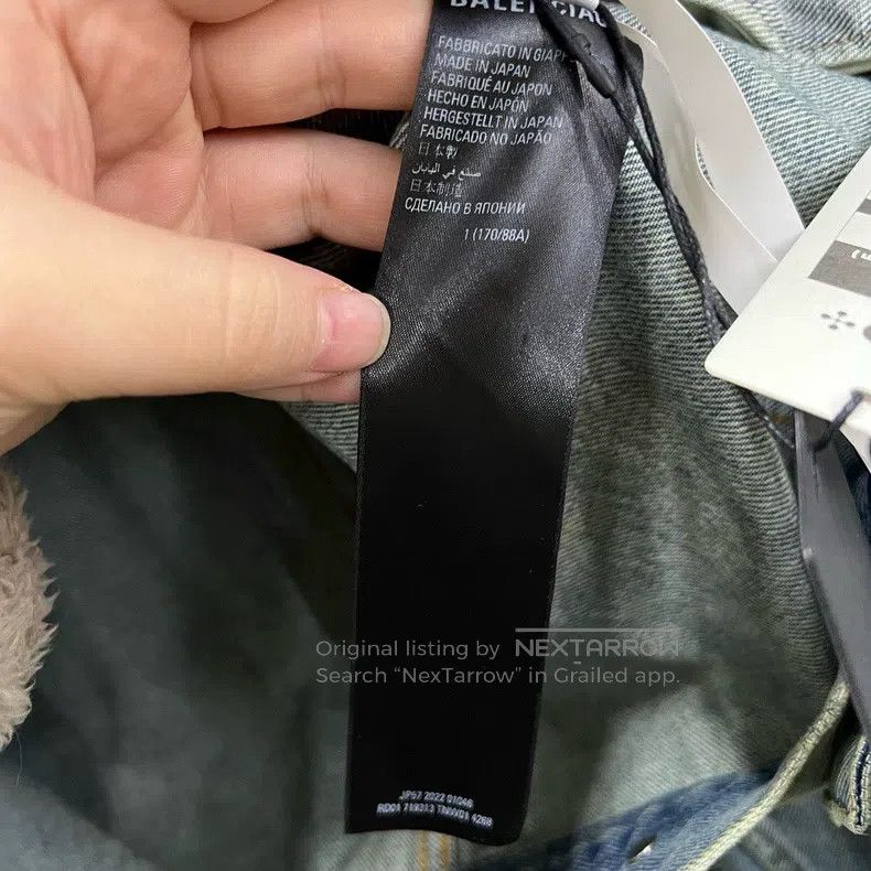 Balenciaga Balenciaga Blue Hooded Denim Jacket Size US S / EU 44-46 / 1 - 4 Thumbnail